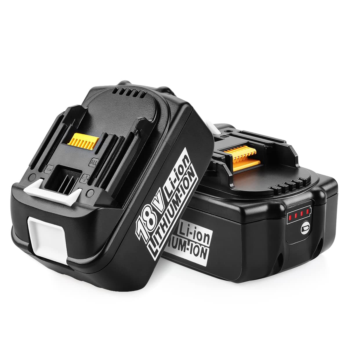 2Pack 18V 5500mAh Battery for Makita 18V Battery BL1850 BL1860 BL1840 BL1830 BL1820 BL1815 fit for All Makita 18V Tool Batteries with LED Indicator