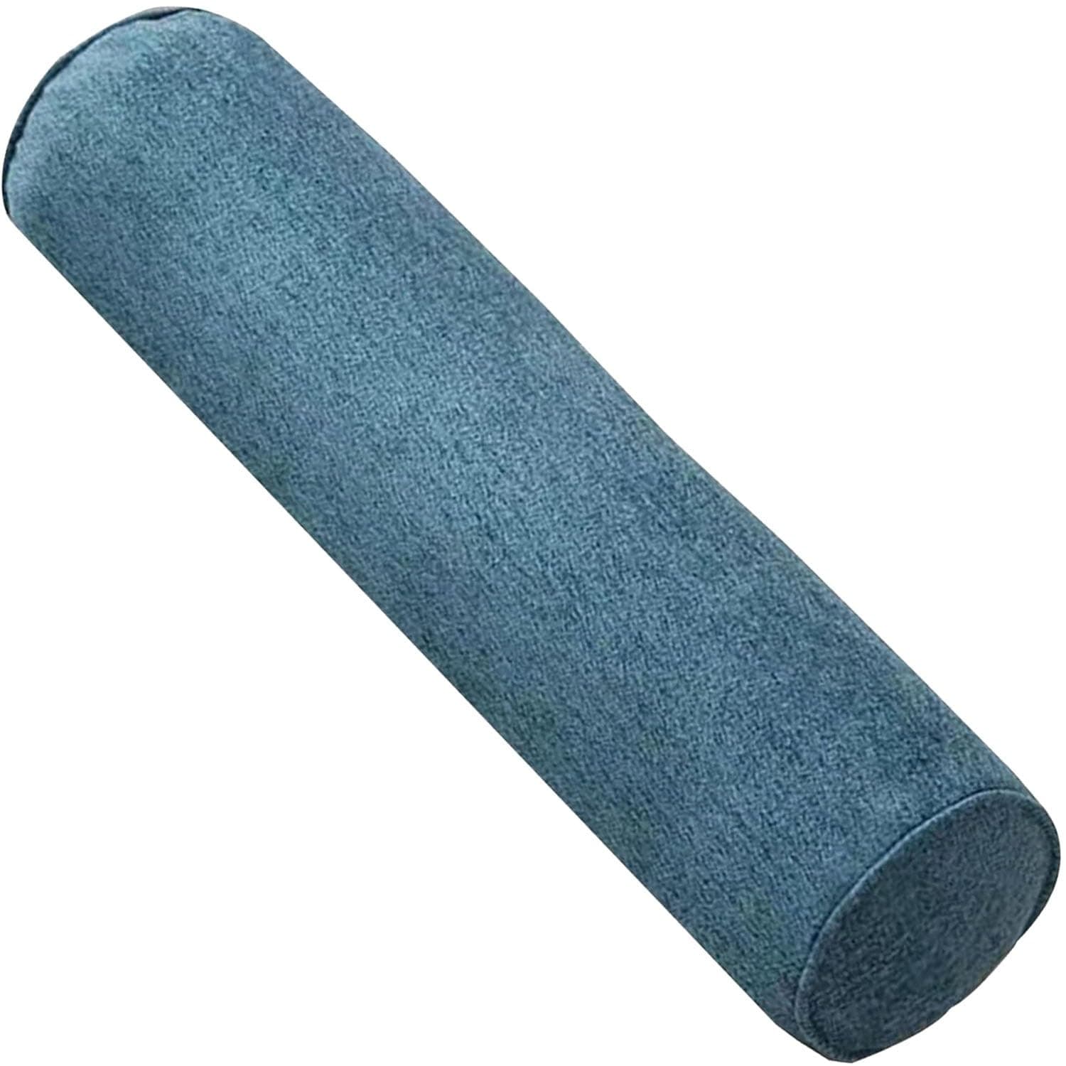 Round Cervical Roll Cylinder Bolster Pillow 52/16/24/31/39/47/59/72in with Removable Washable Cover, Full Moon Bolster for Head, Neck, Back, and Legs(12,15x50cm/6x19.6in)