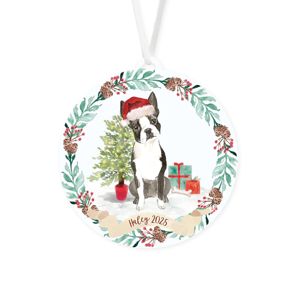 Custom Dog Christmas Ornament | CHOOSE YOUR BREED | Ships Fast, Made in the USA | Personalized Dog Ornament Add Your Dog Name Ornament (Standard, Hound)