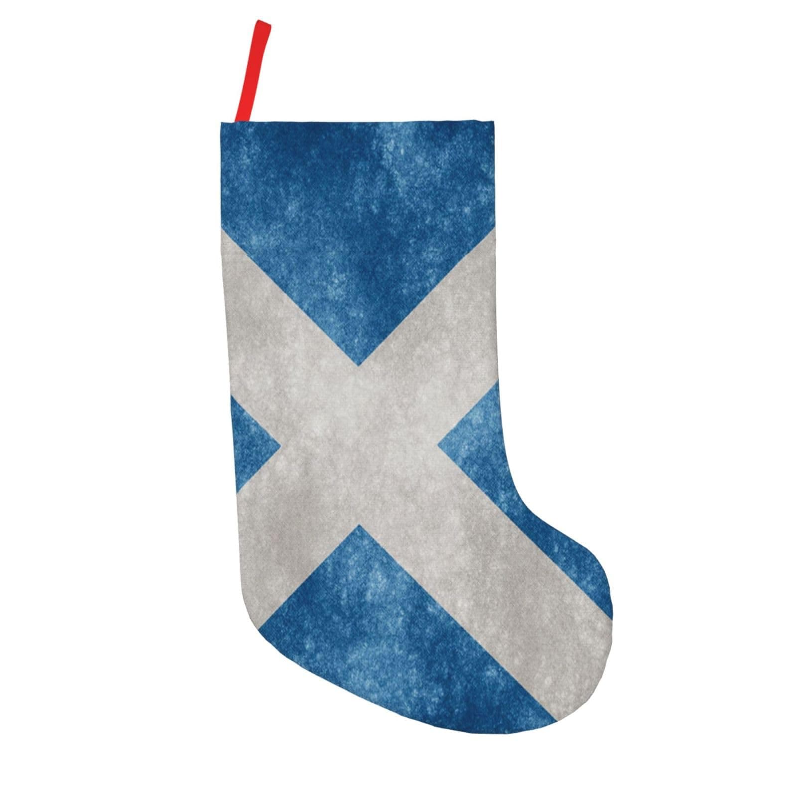 Loklneyk Vintage Scotland Flag Christmas Stockings, Large 18 Inch Xmas Stockings for Holiday Party Gift Giving Family Fireplace Christmas Tree Decorations