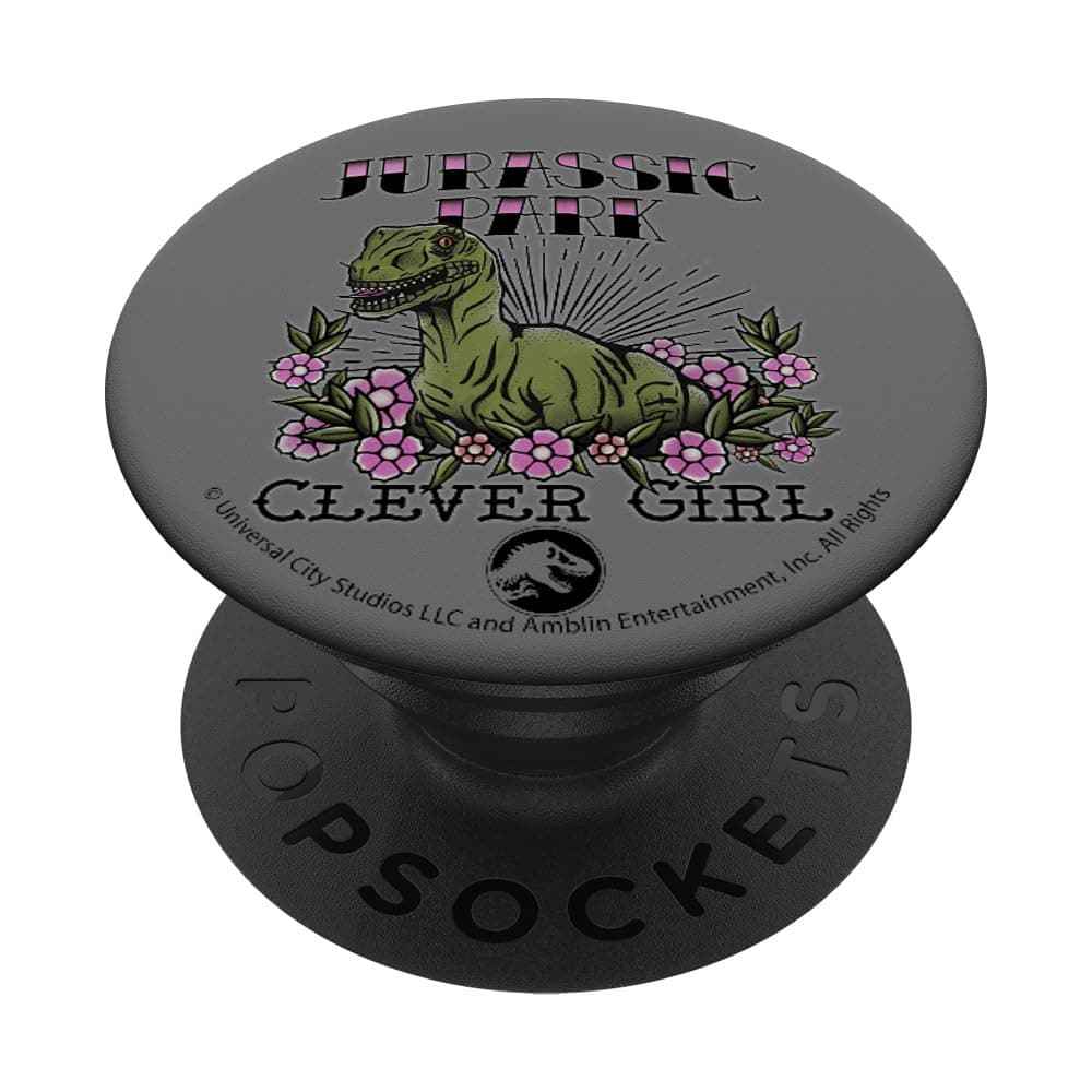 Jurassic Park Clever Girl Raptor Tattoo PopSockets Standard PopGrip