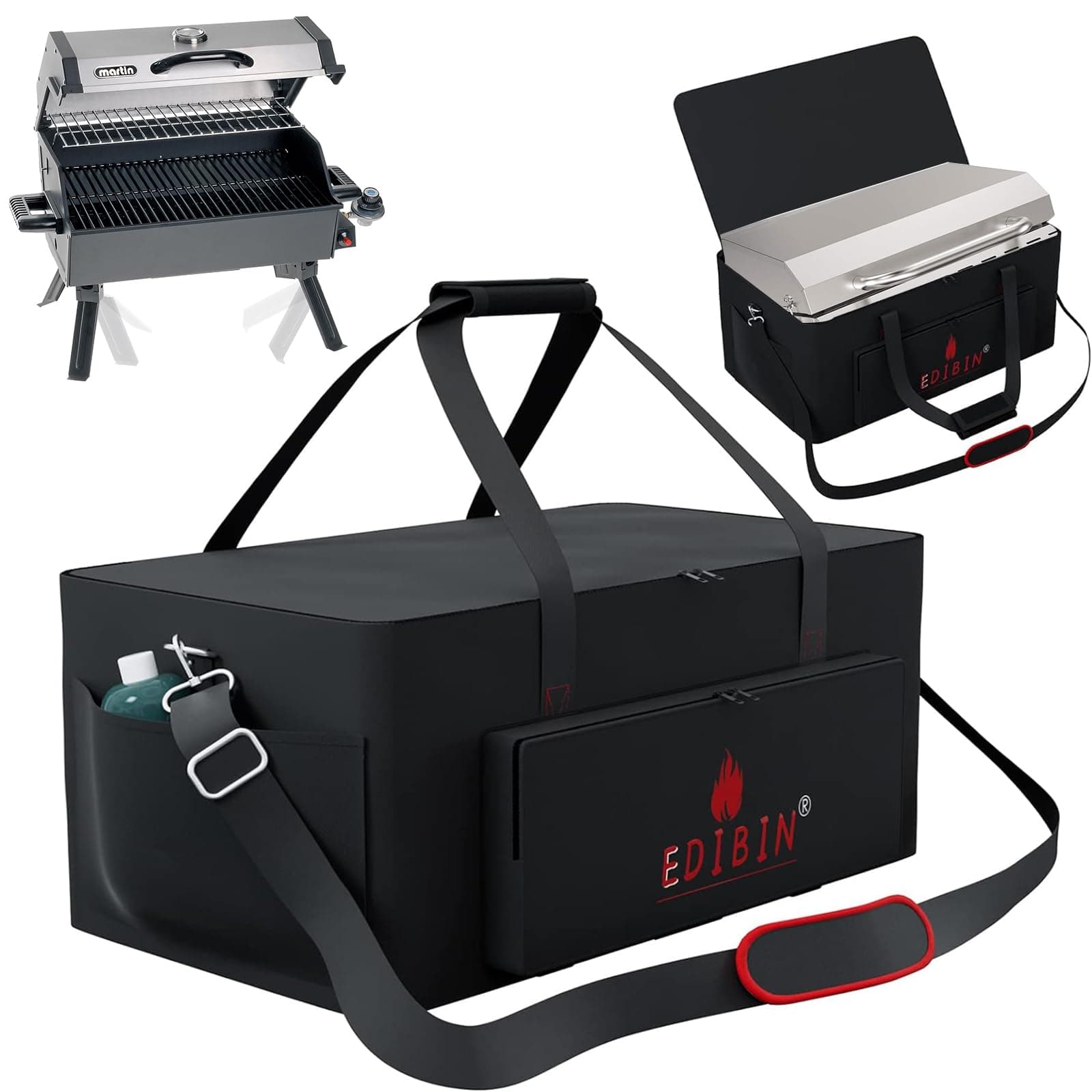 Carrying Bag for Martin GR14 Portable Grill,Compatible with Martin Portable Propane Gas Grill - 14000 BTU Tabletop BBQ with Porcelain Grate