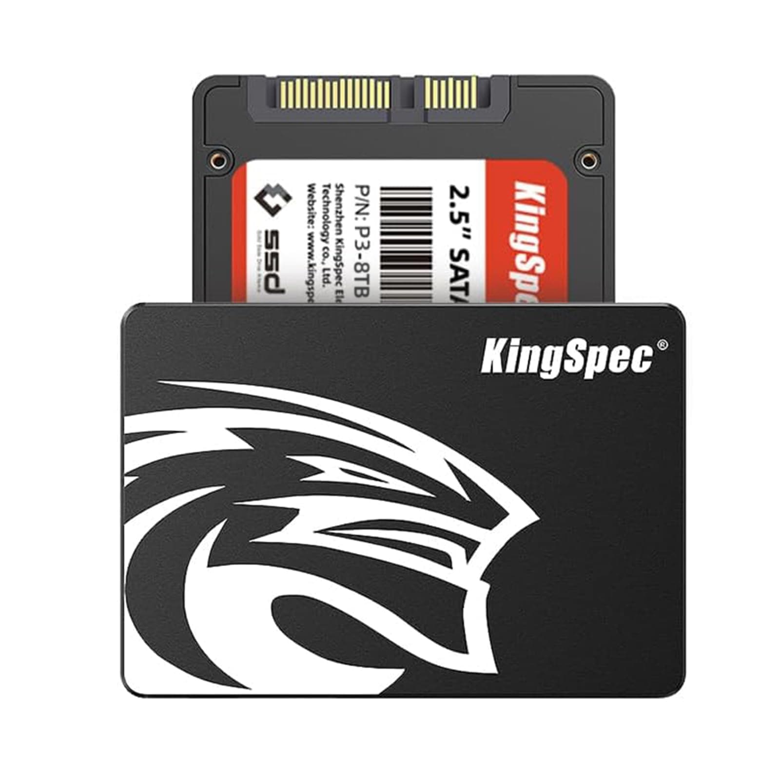 KingSpec 8TB 2.5 SSD SATA III Internal - 550MB/s Read, 520MB/s Write with 3D NAND Flash, for Laptop & Desktop PC Upgrade