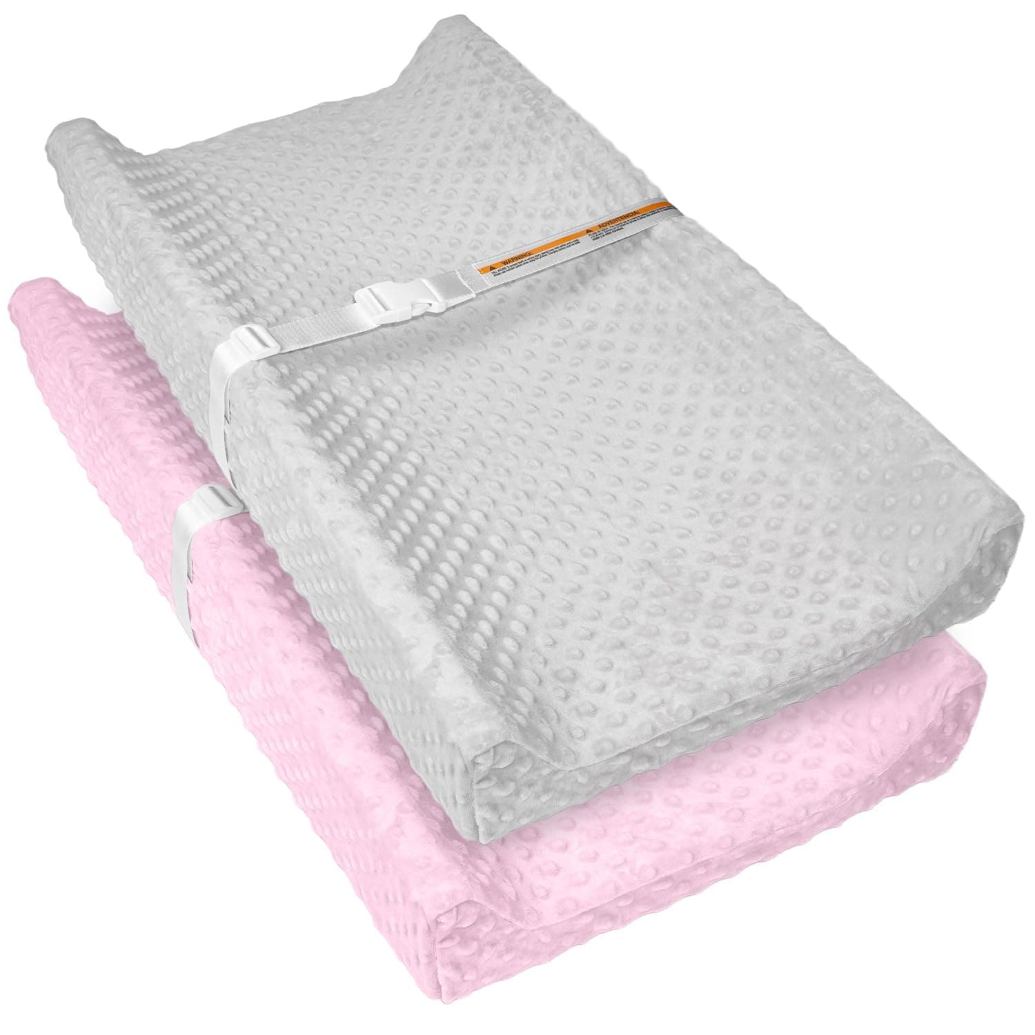 JVEOO 2 Pack Baby Changing Pad Covers