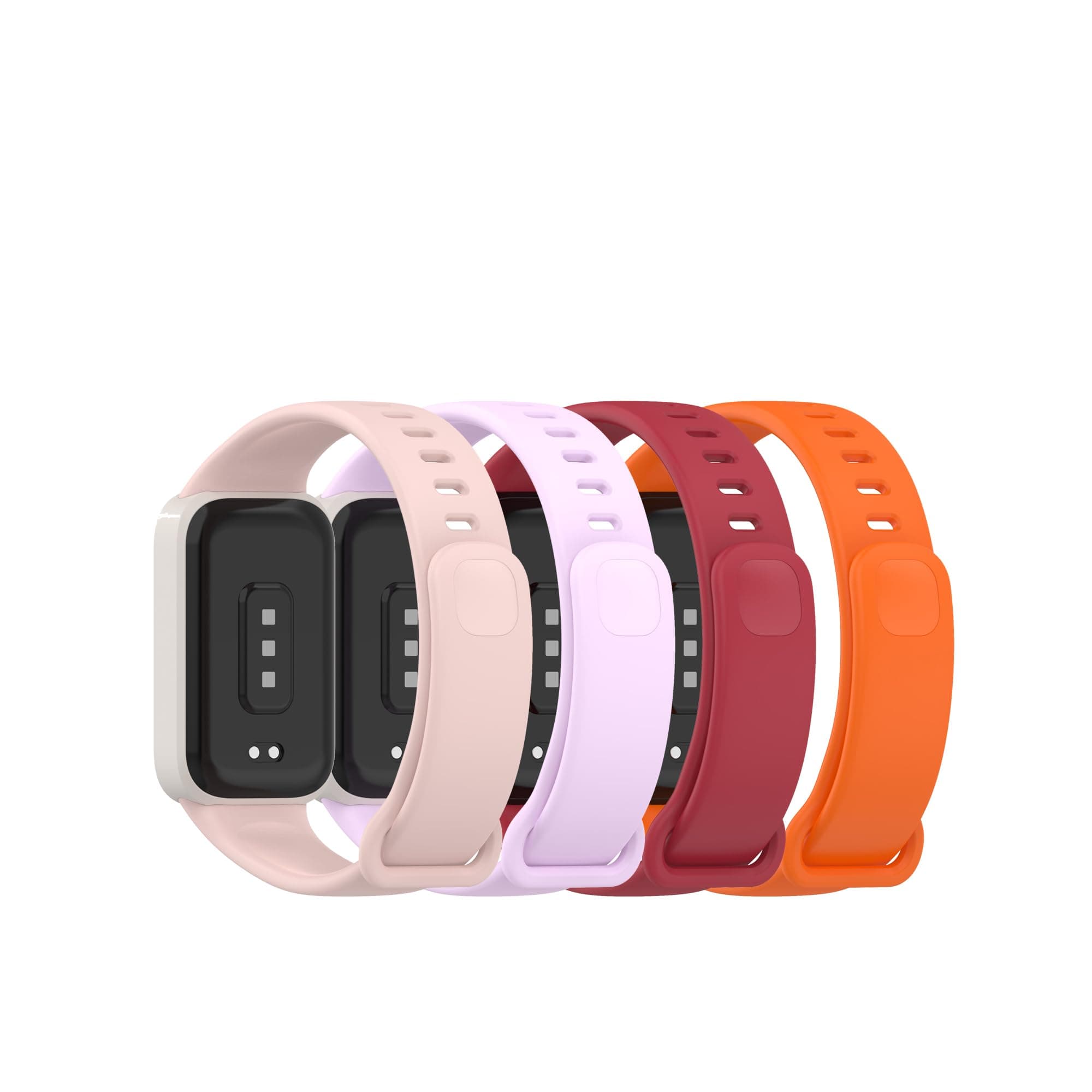 BabyValley Bands Compatible for Xiaomi smart Band 9 Active,Adjustable Silicone Band Accessory Straps Wristbands Bracelet Fit for Xiaomi smart Band 9 Active (4colorsB)
