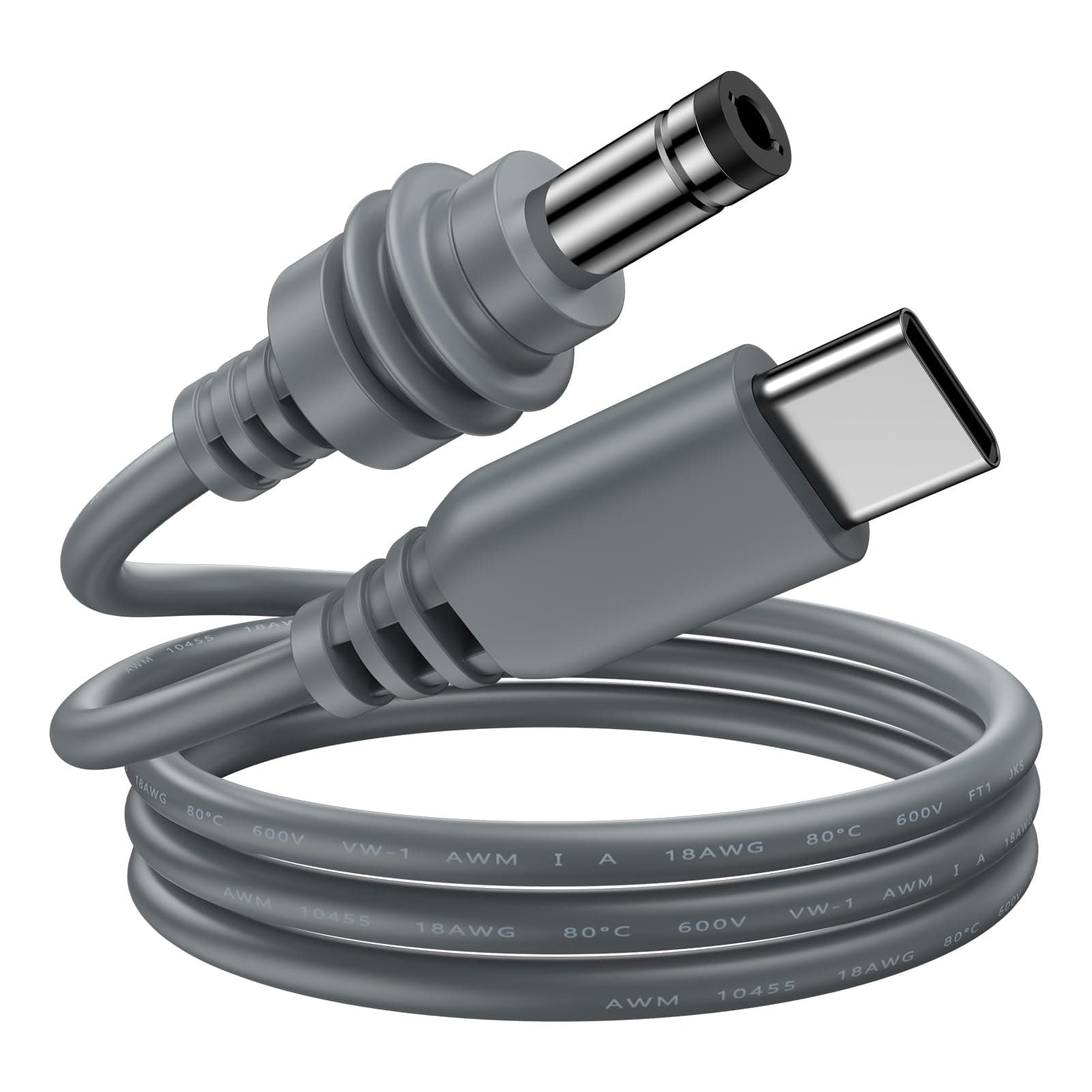 Starlink Mini USB C Cable 10FT/3M USB C to DC Power Cable for Starlink Mini Type C Power Cord PD 100W USB Type C to DC Power Cord 5.5 * 2.1mm Compatible with 100W+ PD Source Waterproof 18AWG