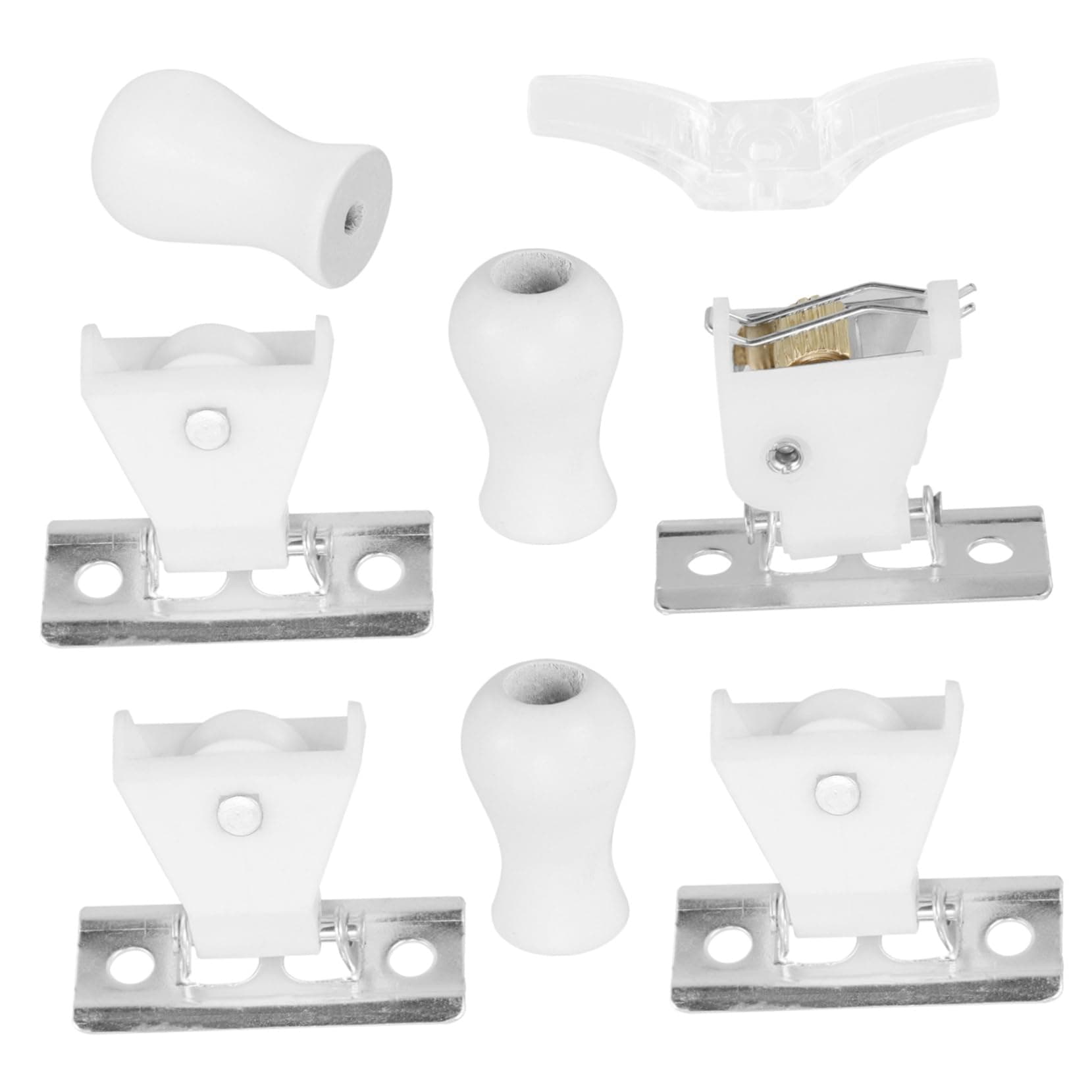 STOBAZA Roller Blind Accessories Kit Pulley Cord Knob and Brackets for Roman Shades Bamboo Blinds and Vertical Curtains Complete Repair and Installation Set for Home Use