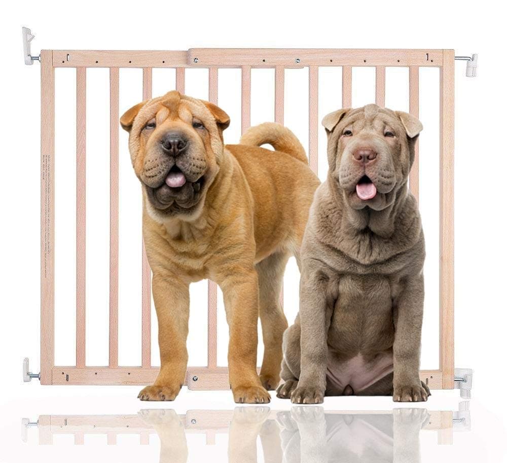 Bettacare Chunky Wooden Screw Fit Pet Gate Natural