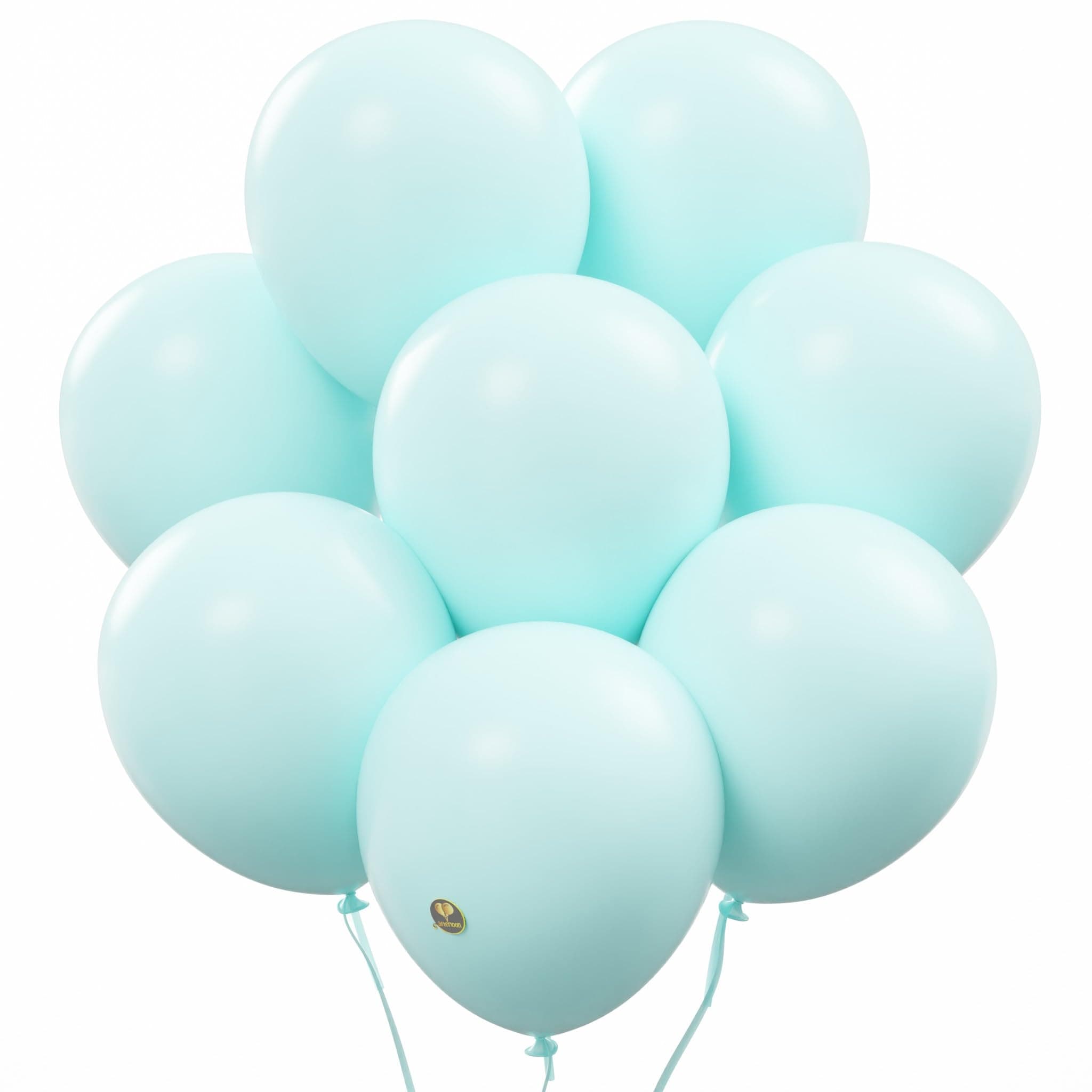 AFTERLOON® Natural Latex Balloons 24 pcs Pastel Mint 10 Inch, Matte Color Thickened Extra Strong Biodegradable Helium Float, Colorful Bulk Color ballon Globos Para Decoration De Fiestas Kids