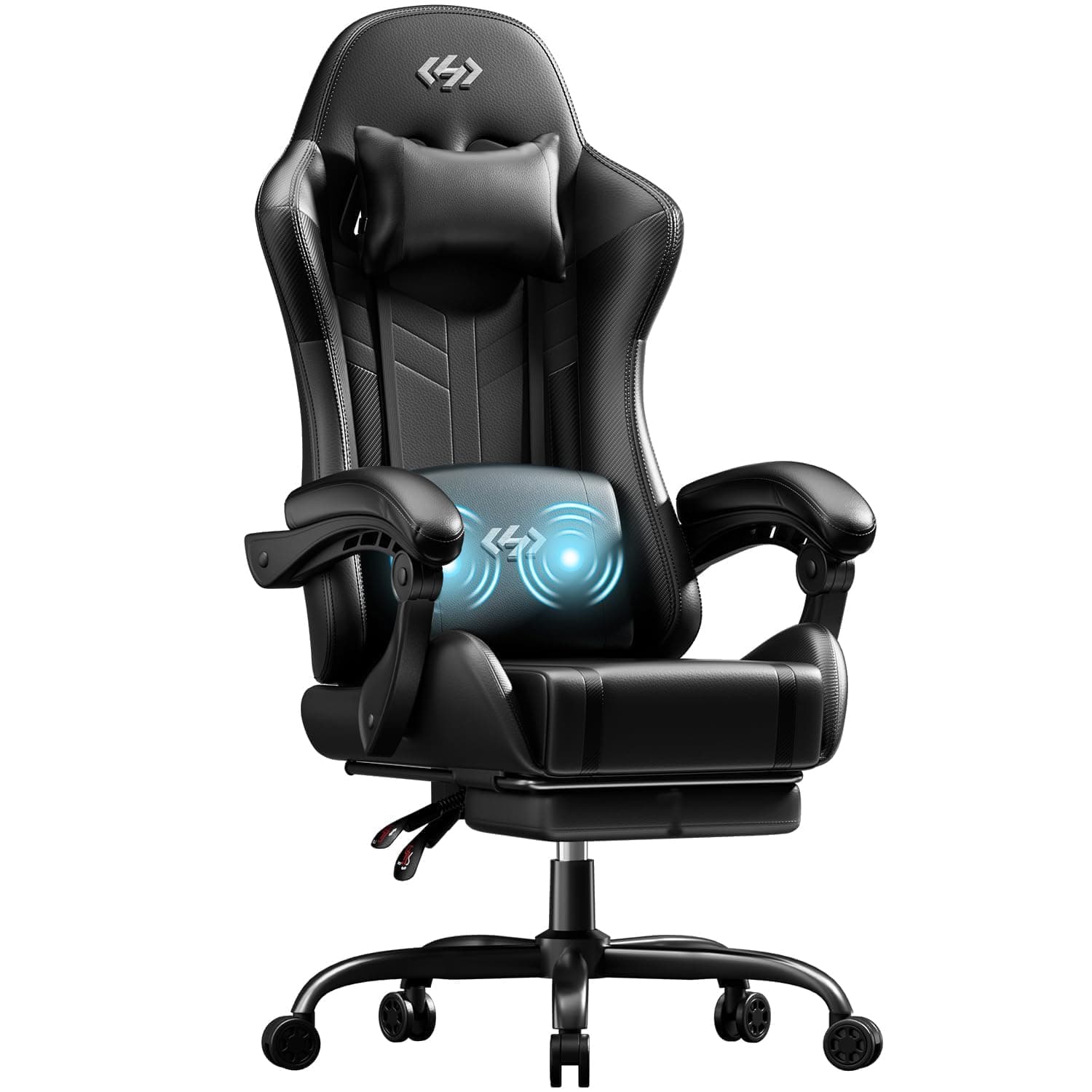 HLDIRECT Gaming Chair, Ergonomic Computer Chair with Pocket Spring Cushion