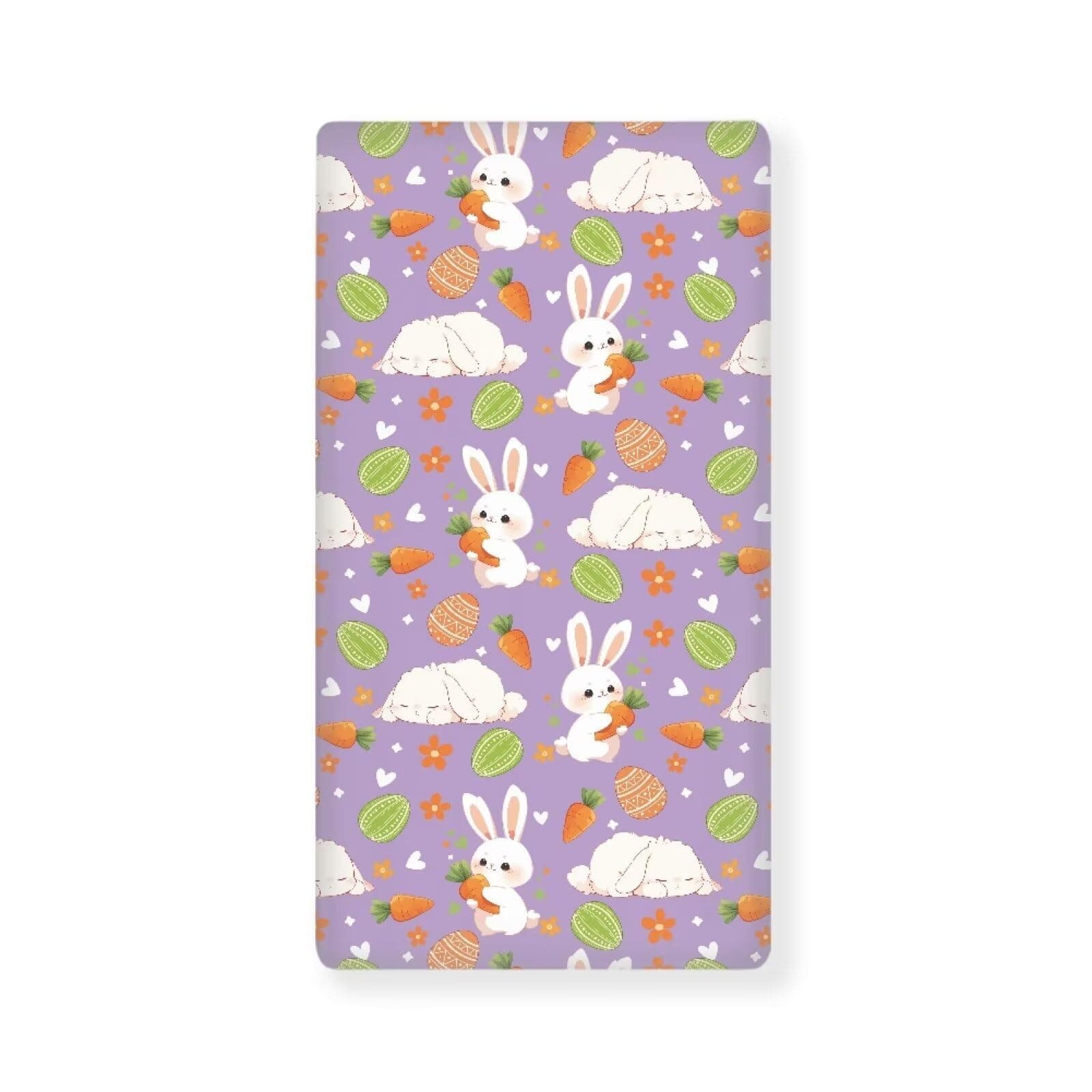 DISNIMO Easter Rabbit Crib Sheet for Boys Girls, Baby Crib Sheet Fit for Standard Crib and Toddler Mattress, Soft and Breathable Microfiber Crib Fitted Sheet for Unisex Baby