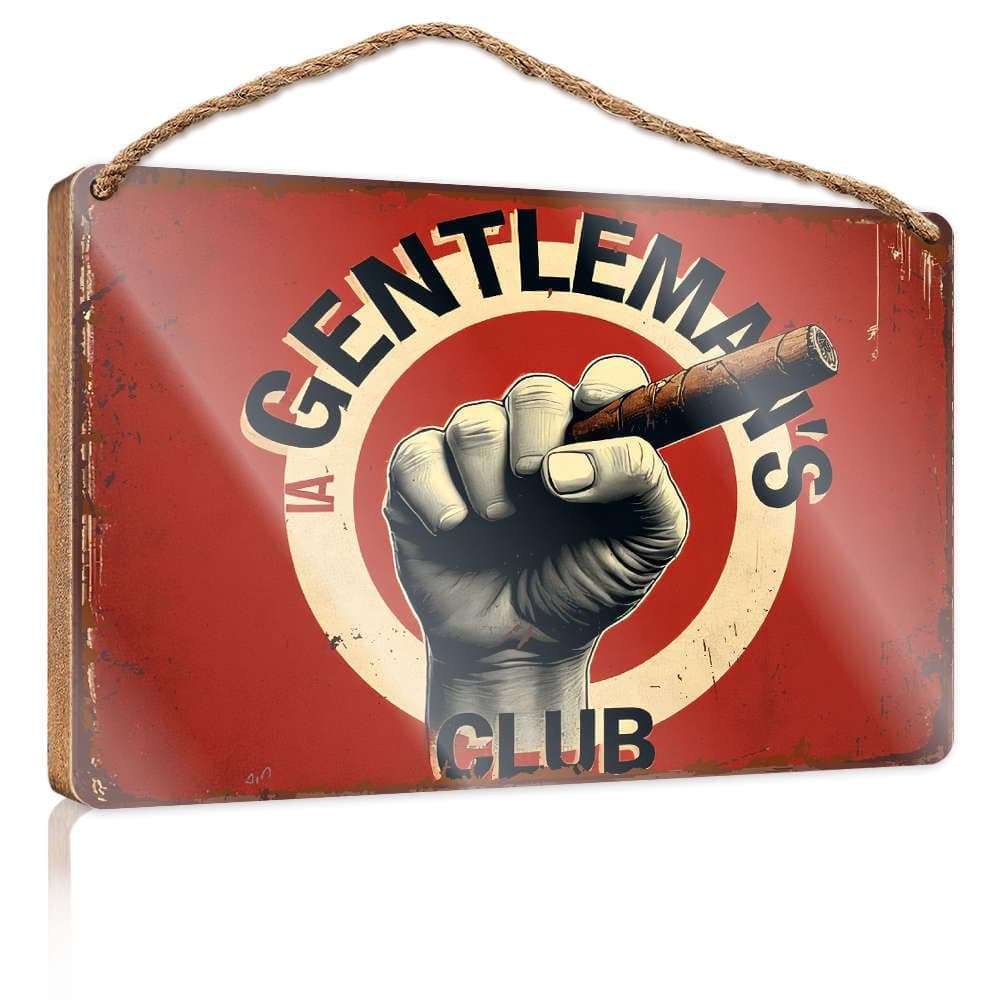 Hanging Decor Porch A Gentleman's Club Backyard Decor Posters For Boys Room(20X30CM)