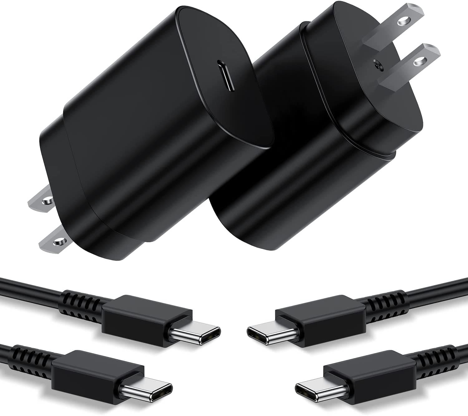 Type C Charger 25W, 6+6FT Super Fast Charging Cord for Samsung Galaxy Phone