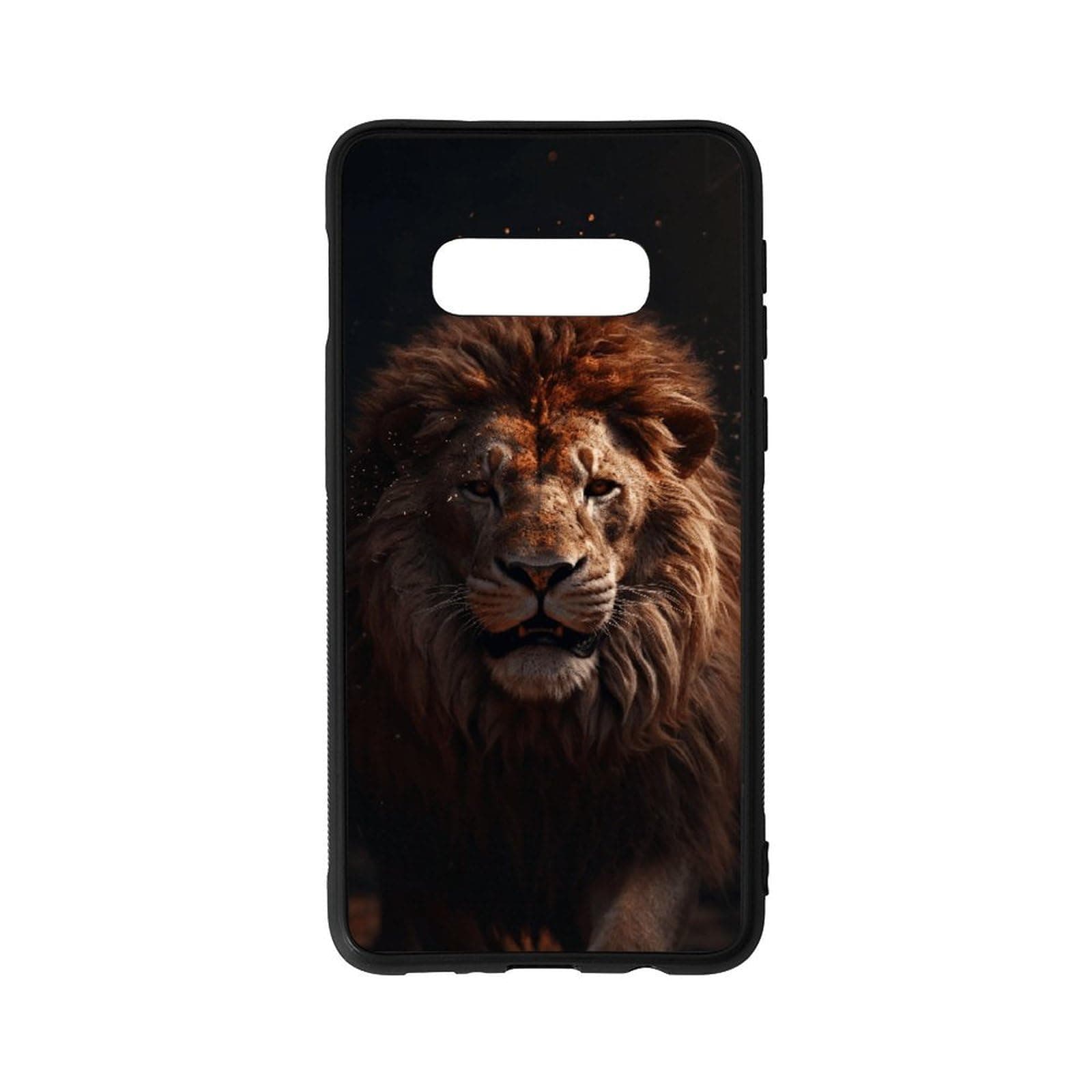 CRIVOTA for Samsung S10E Case - Lion Design, Glass Back + TPU Inner Shell, Extreme Slimness, Military-Grade Protection, Bare-Hand Feel, Precise Cutouts, Cell Phone Cases for Boys Girls