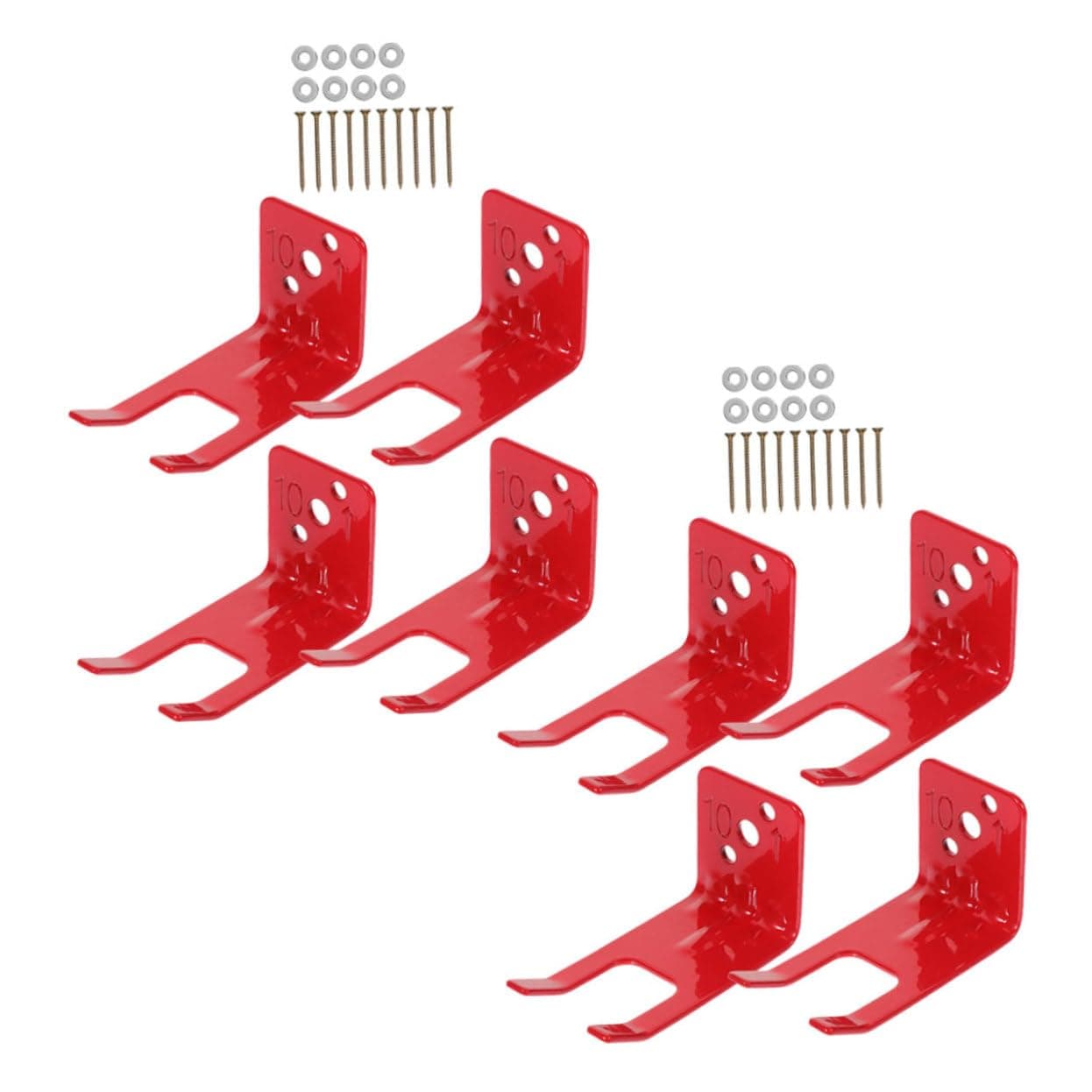 Yardenfun 1set Mount Bracket Wall Hook Accessories for Office Vehicle Construction Easy Installation Compatible Extinguishers