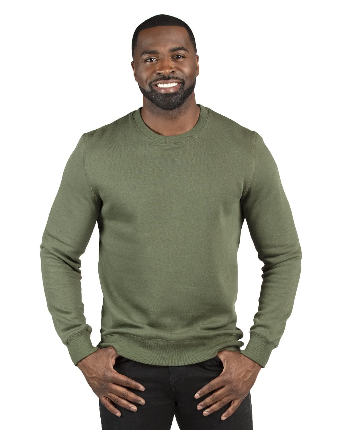Threadfast Apparel Unisex Ultimate Crewneck Sweatshirt 4XL ARMY