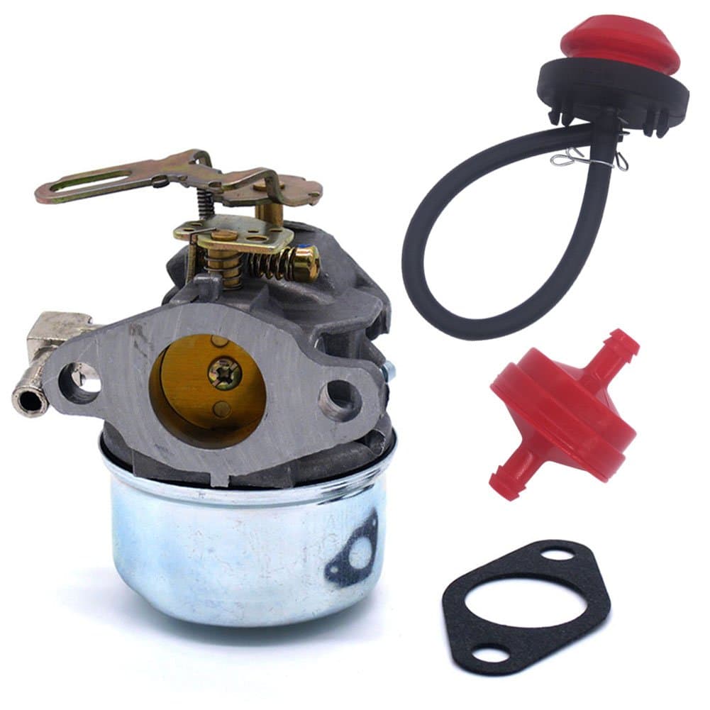Ewillownm Compatible with New Carb for Tecumseh 640084B HSK40 HSK50 HS50 LH195SP Snowblower Carburetor with Primer Bulb