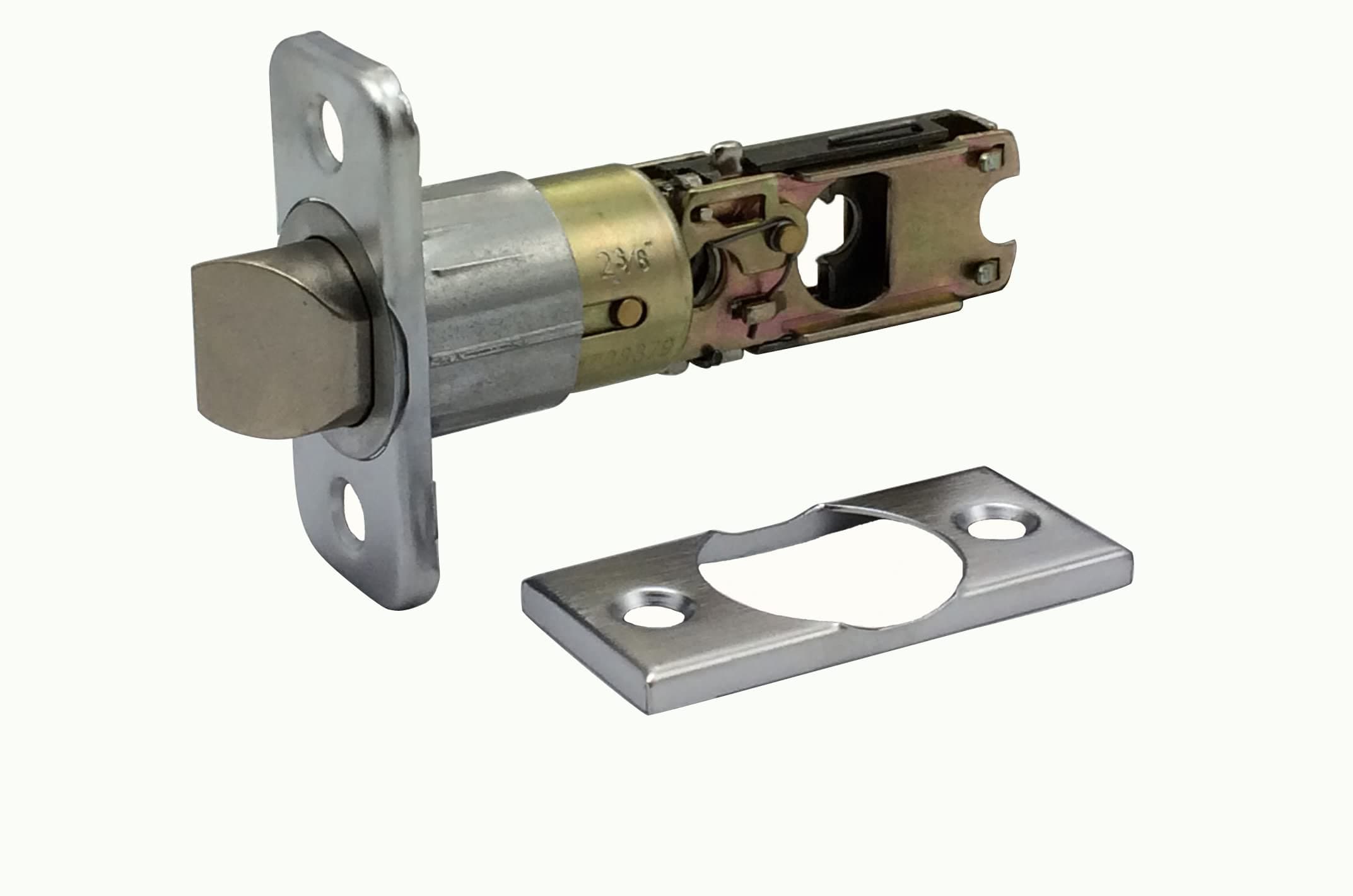 Design House 787382 6-Way Universal Passage Latch Square Corner, Satin Chrome