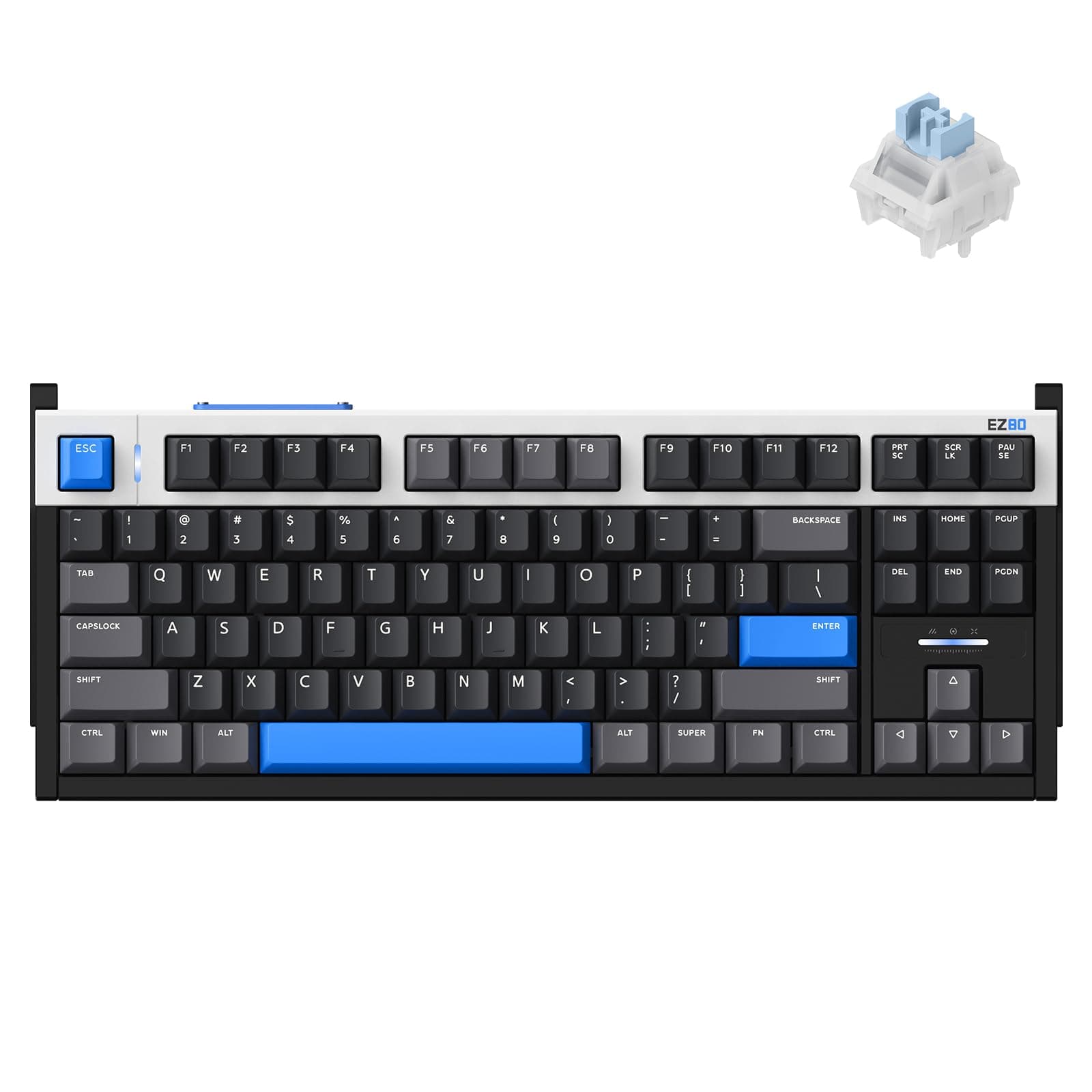 IQUNIX EZ80 Hall Effect Gaming Keyboard Wired, Rapid Trigger, RGB Backlit, Aircraft-Grade Aluminum, Hot Swappable, Adjustable Actuation, Mac/Windows/Linux (Magnetic X Ultra Switch)