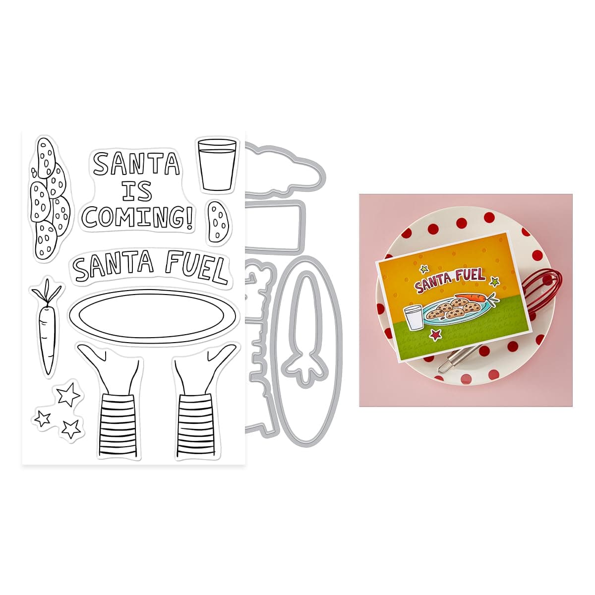 Hero Arts Santa Fuel Cut Stamp Die Set, Metal