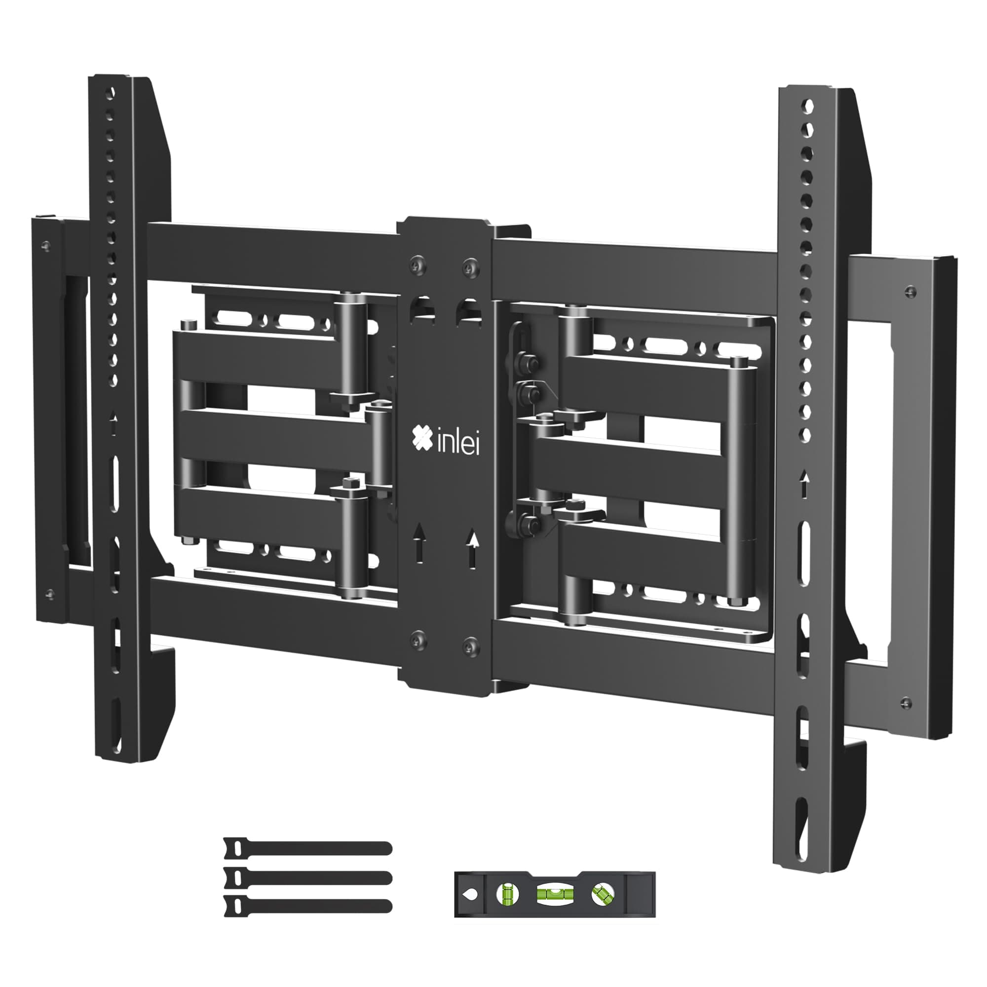XINLEI Ultra Slim Full Motion TV Wall Mount for Most 37"-90" Flat/Curved TV, Swivel Tilt Bracket with Articulating 6 Arms, Support 120lbs, Max VESA 600x400mm, Fits 12”/16" Wood Stud, MAUS02