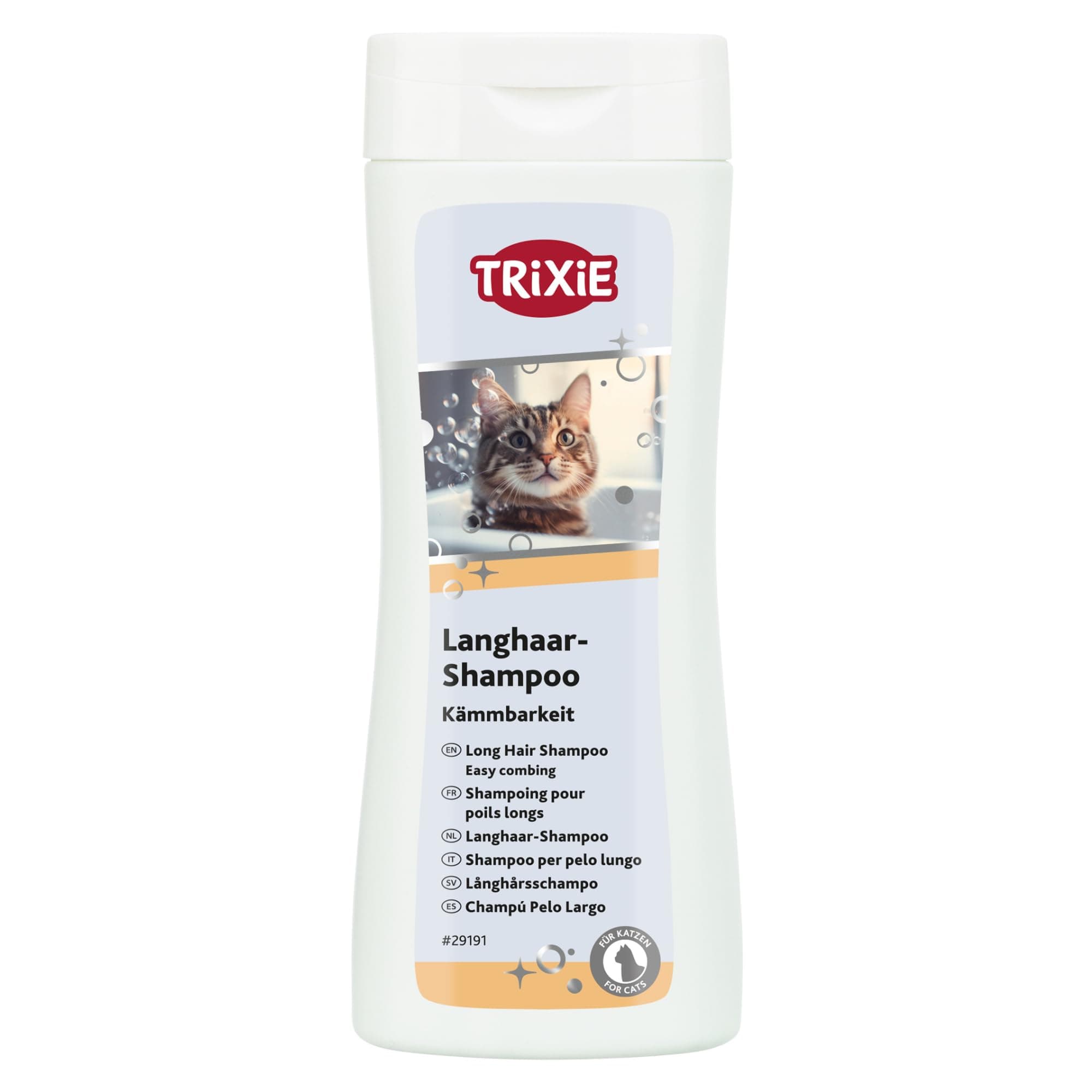 Shampoing pour longs poils, chat, 250 ml - adoucit le brossage