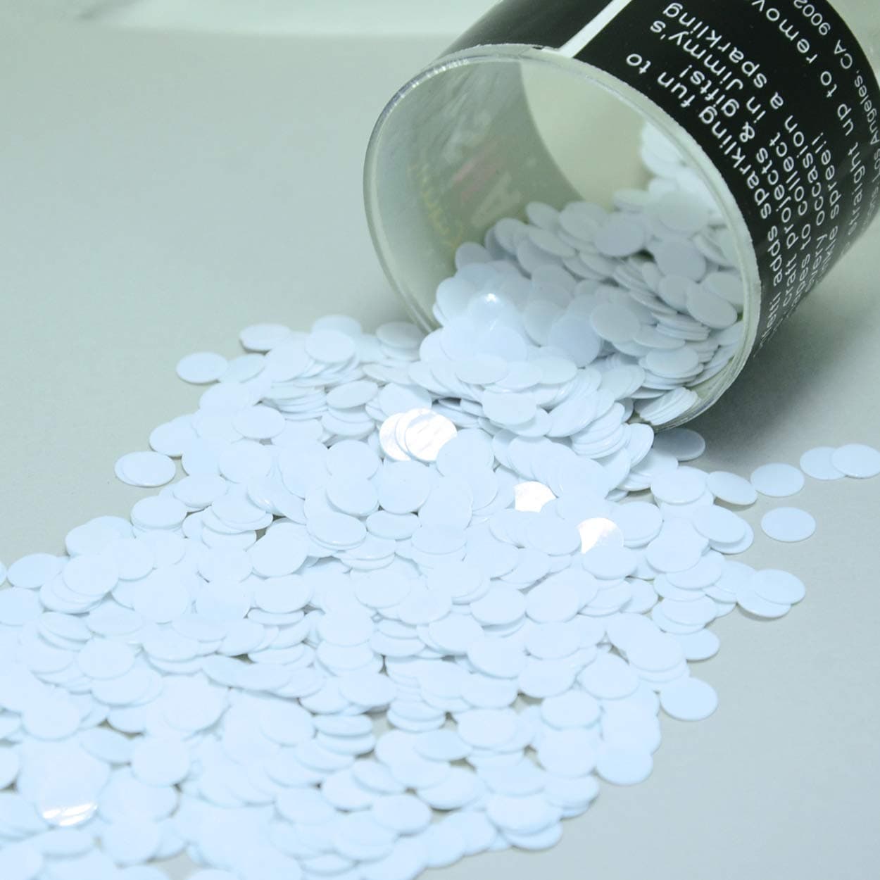 Confetti Circle 1/4" White - 2 Half Oz Bags (1 oz) #8682 Q01