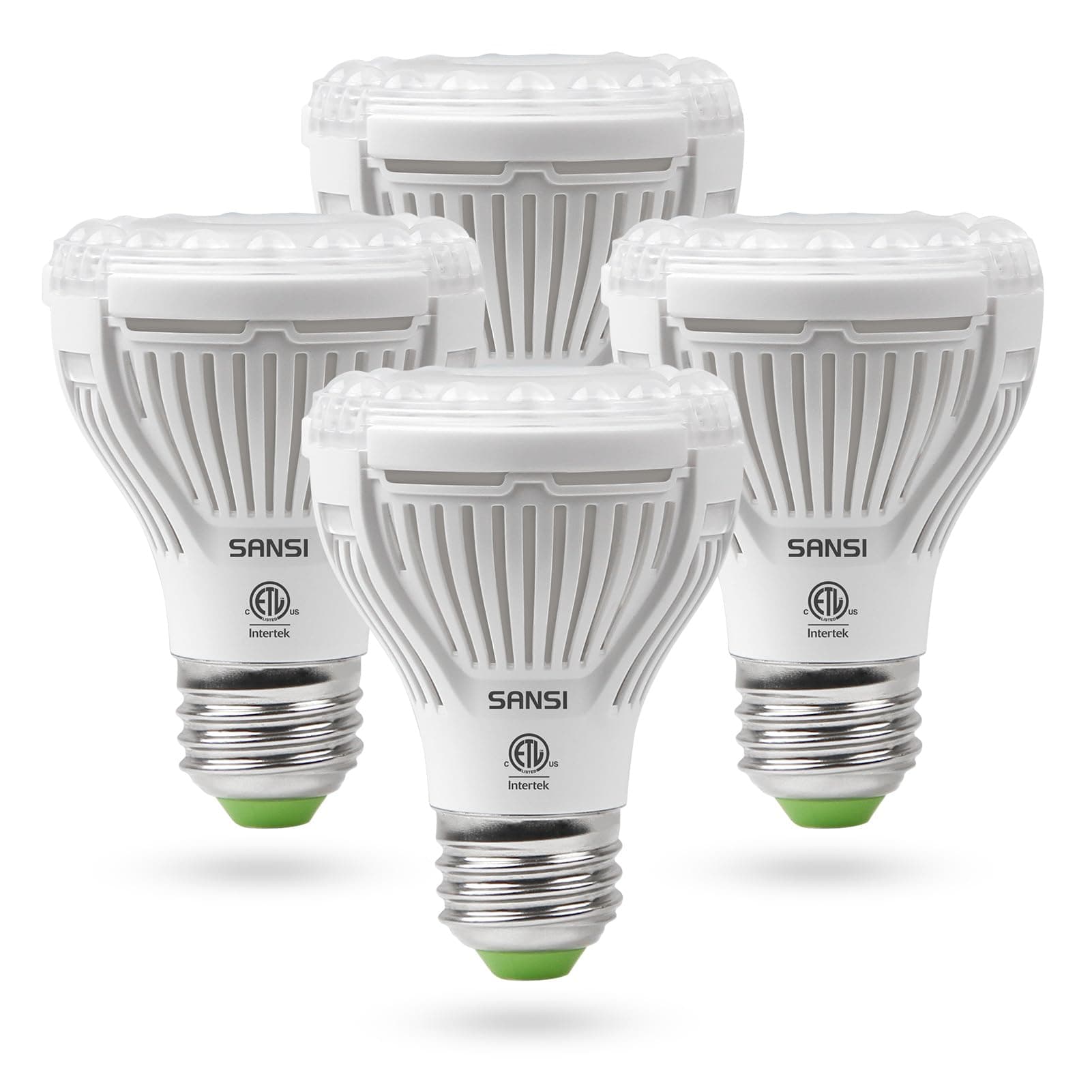 SANSI 10W Full Spectrum LED Grow Light Bulb, 150W Equiv, High PPFD, 4-Pack