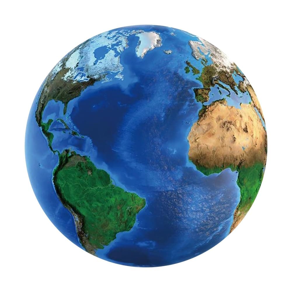 Baocicco 6x6ft Backdrop for Blue Earth Seen from The Space Photography Background Atlantic Ocean The Europe and The Africa North and South America Planet Photo Studio Shoot Props Photo Booth