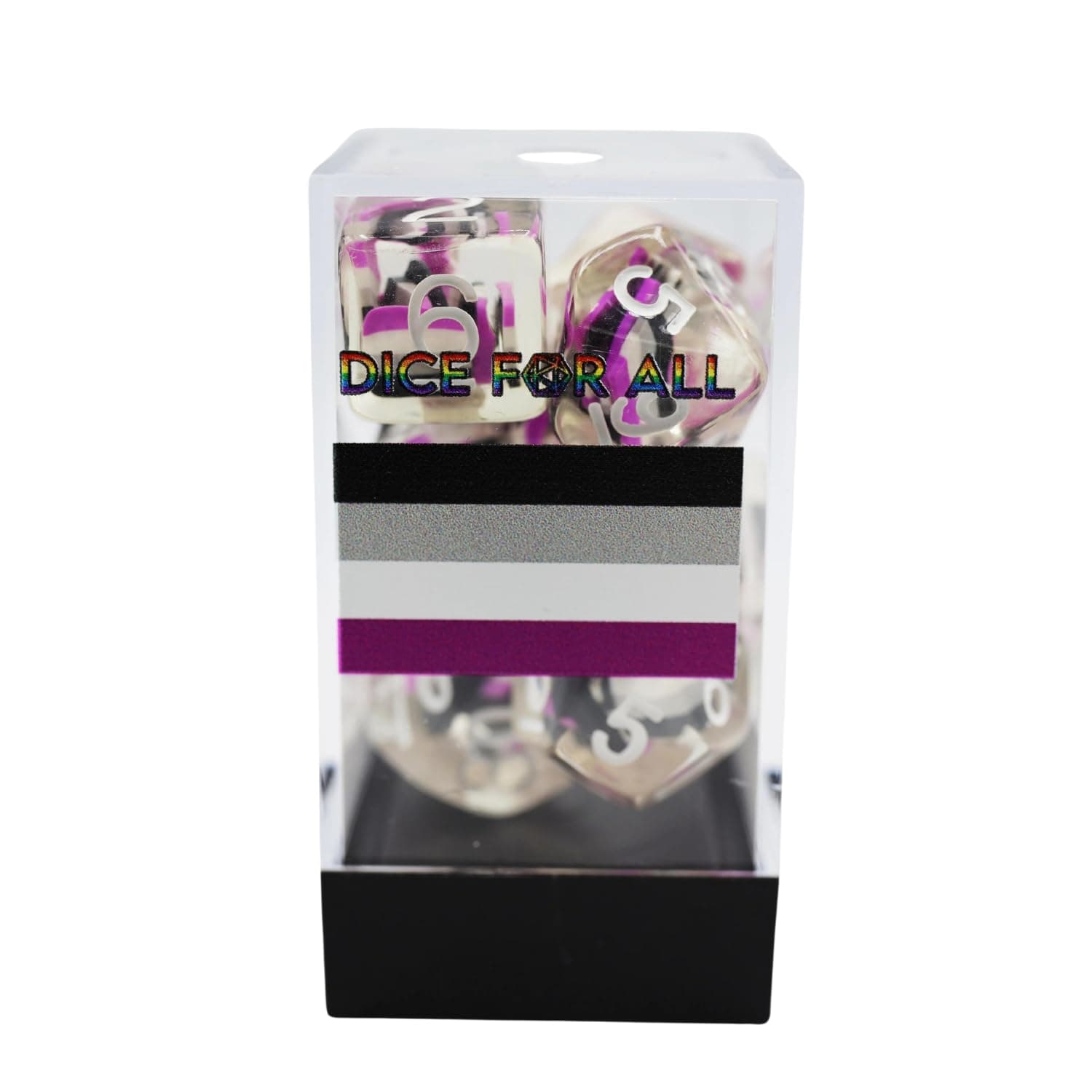 Resin Poly Set - Asexual Flag w/White (7)