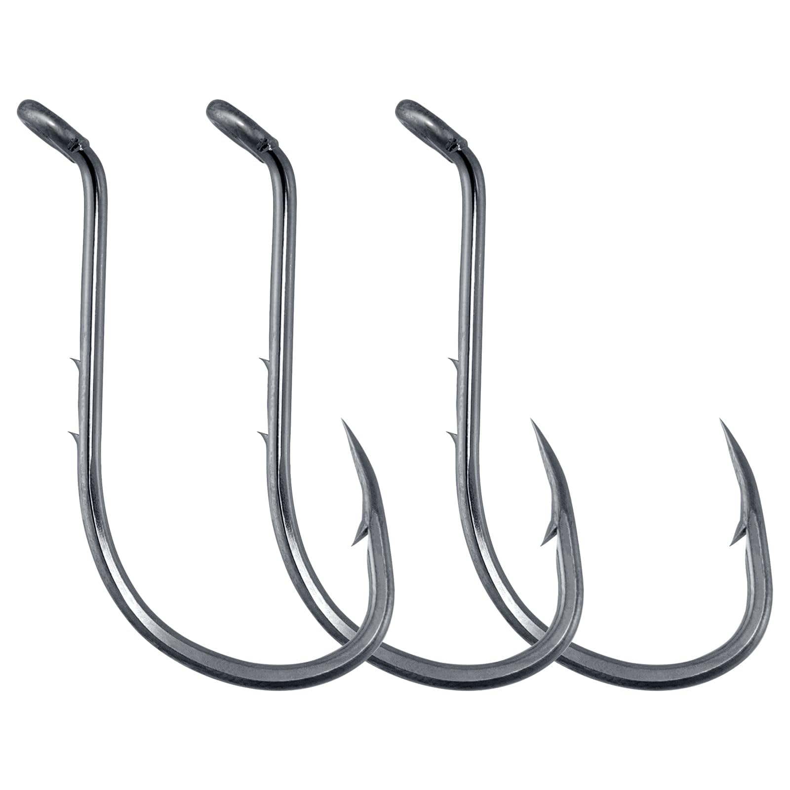 Dr.Fish 100 Pack Octopus Hooks Baitholder Fishing Hooks for Saltwater & Freshwater Live Bait Fishing, Bass Walleye Striper #6