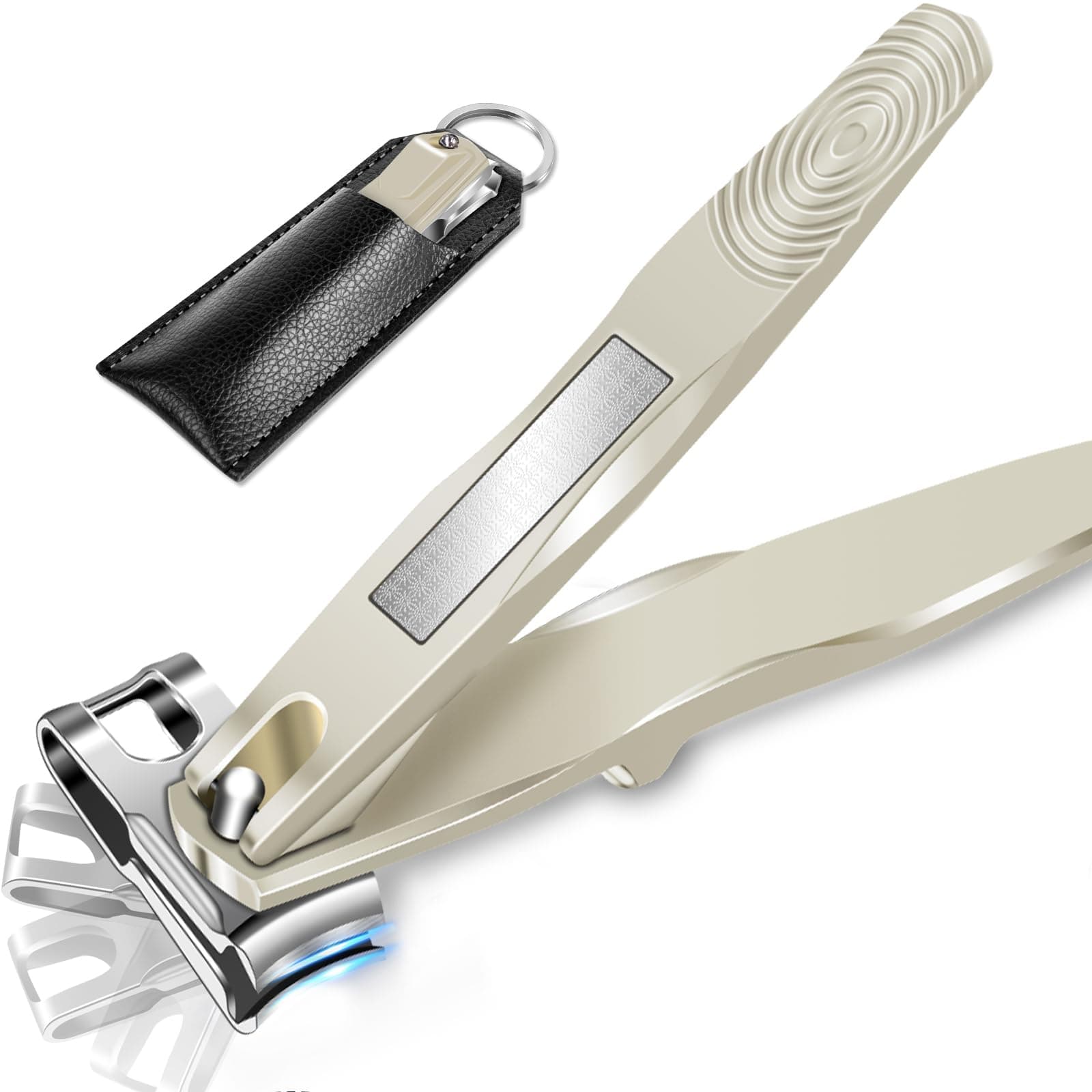 Nail Clippers for Men 360 Degree Rotary Head Toenail Clippers for Seniors with Long Handle Sharp Stainless Steel Toe Nail Clippers Finger Nail Clippers for Thick Nails Nail Cutter Trimmer