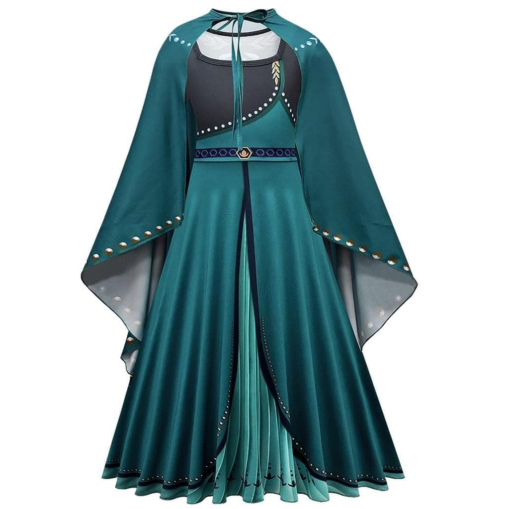Dressy Daisy Girls Ice Princess 2 Coronation Costume Dress Up with Cape Halloween Birthday Party Fancy Outfits Size 14