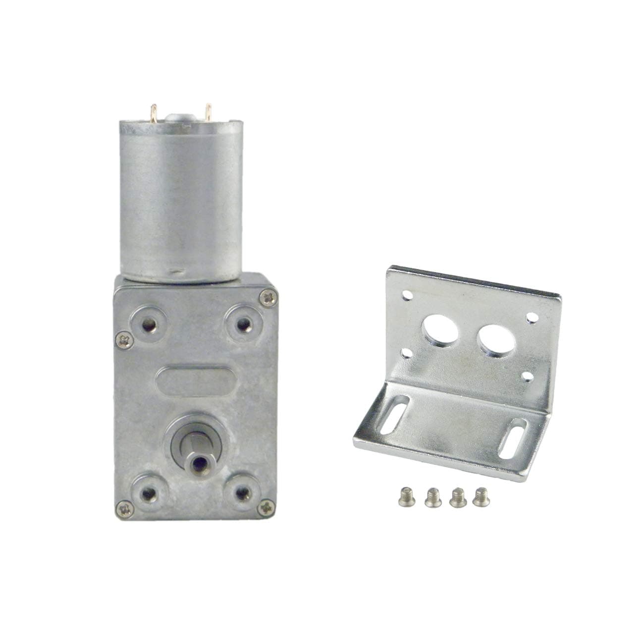 CHACNS 370WG 12V DC 6RPM Turbine Electric Gearbox Motor Fastener L Shaped Bracket