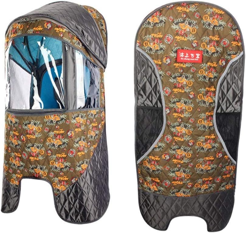 Rear Seat, Electric Bicycle Windproof Warm Thicken Canopy Cover, for Child Bike Seat Accessory Rain Cover, Does Not Include Seat,A