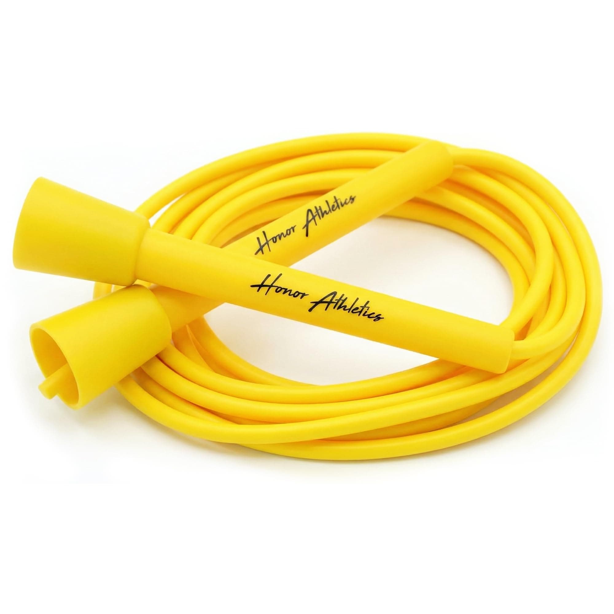 HONOR ATHLETICS Speed Rope, Springseil – ideal für Double Unders, Boxen, MMA & Cardio-Fitnesstraining (Gelb, 10 ft rope – (Fits users up to 6'3"))