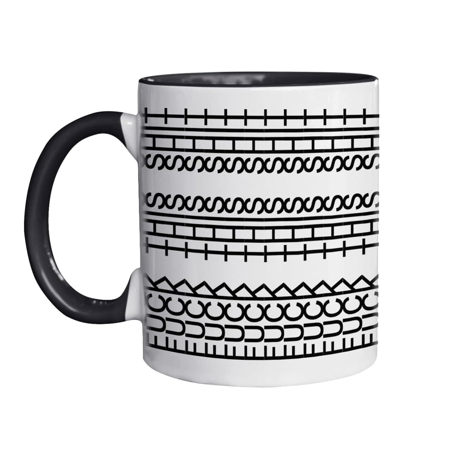 IUCYNECY New Hidden Message Coffee Mug, Funny Coffee Mug - Emotional Gift for Family, Fun Surprises for Coworkers and Coffee Lovers, Novelty Mugs for Home and Office, Ceramic Cup - White Black