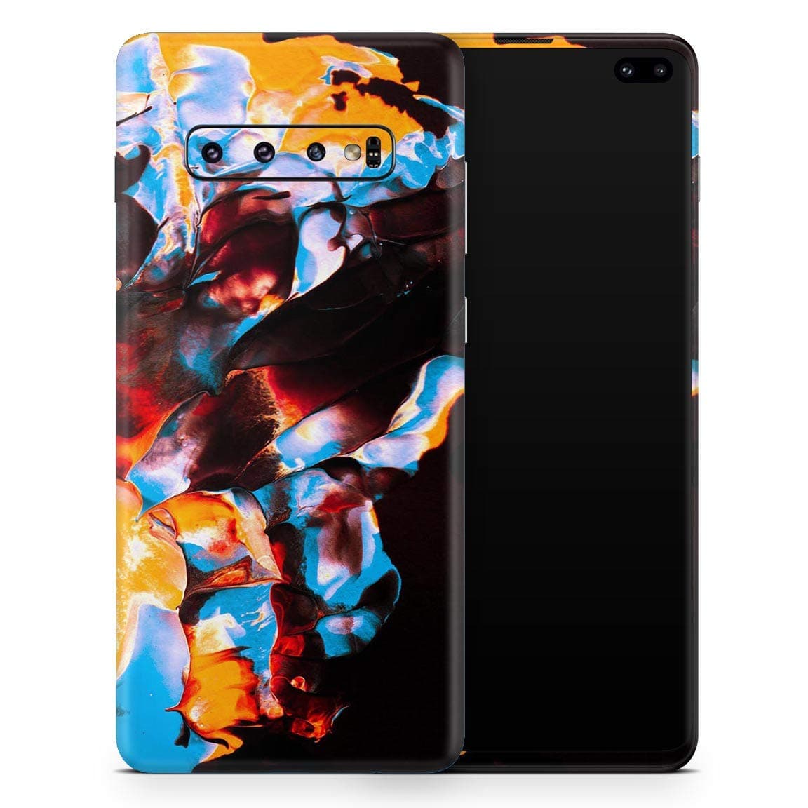 DesignSkinz Liquid Abstract Paint V34 | Protective Vinyl Decal Wrap Skin Cover Compatible with The Samsung Galaxy S20 (Full-Body, Screen Trim & Back Glass Skin)