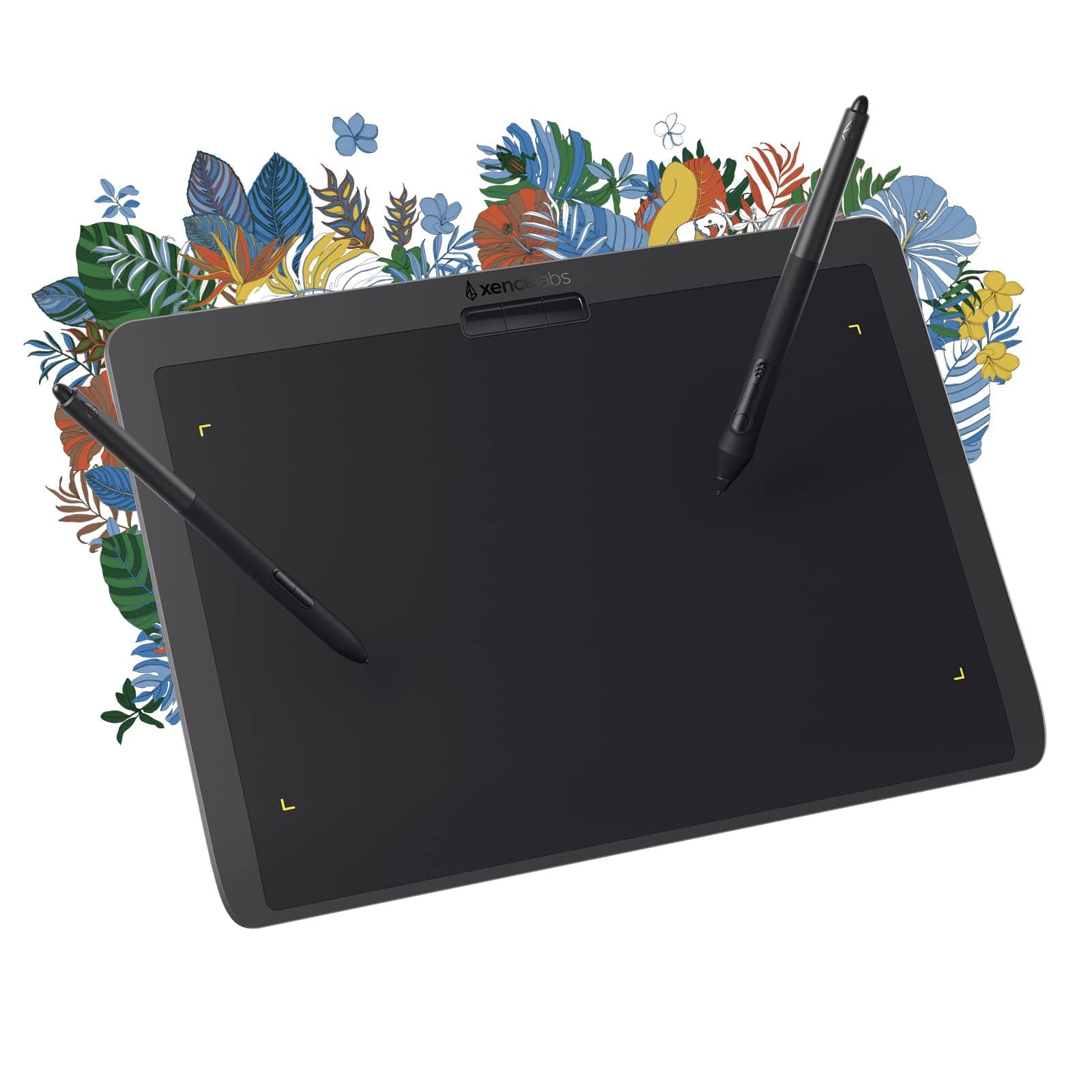 XENCELABS Drawing Tablet Medium, 10 x 6 inch Wireless Graphic Tablet, Pen Tablet with 2 Battery-Free Stylus, 8192 Levels Pressure for Windows Mac Linux, Black