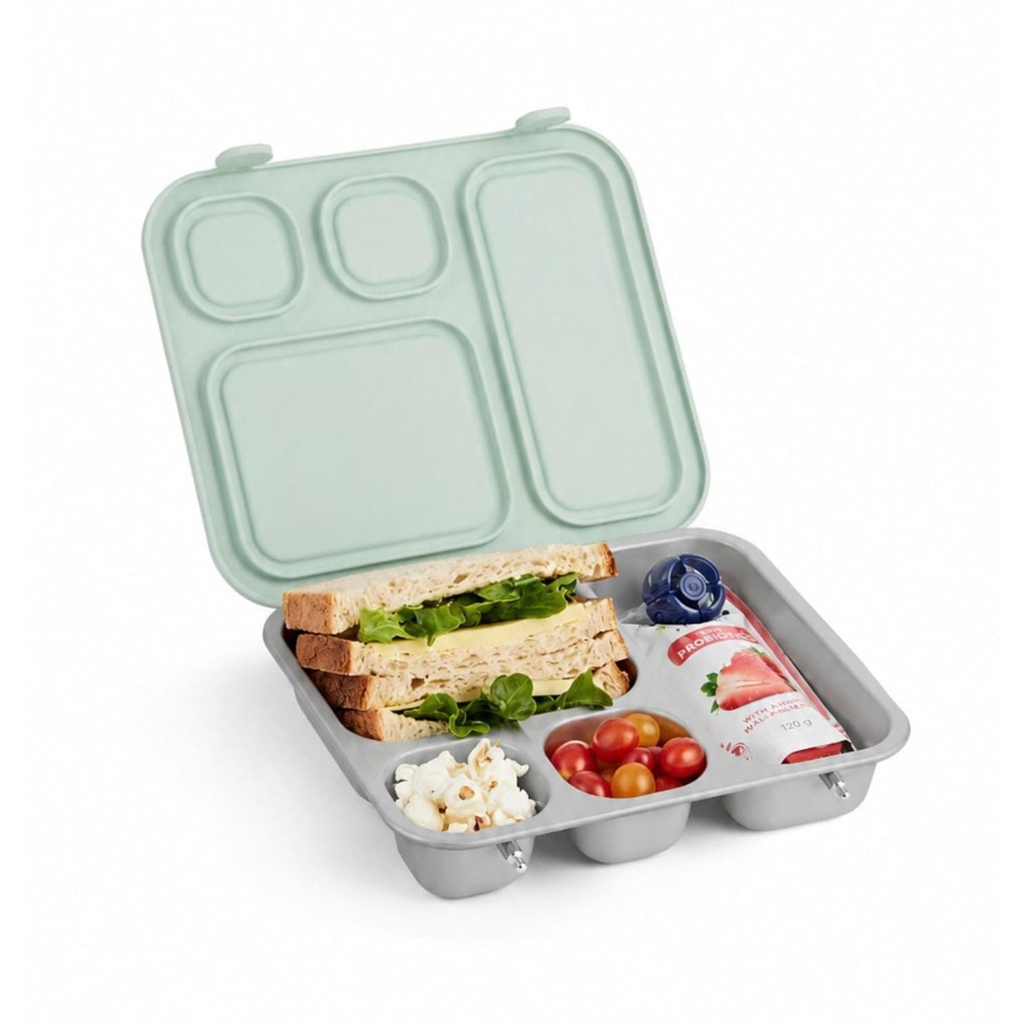 Elk and Friends Kids/Toddler Stainless Steel Bento Lunch Box + Silicone Lid