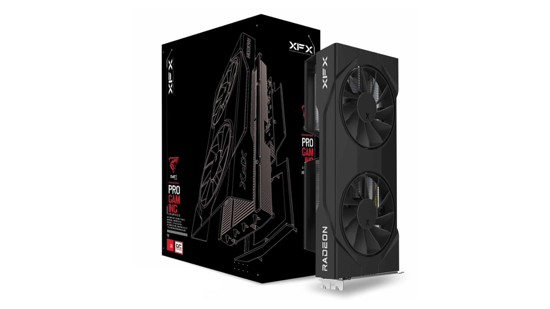 XFX RX 9060XT Swift Dual Fan OC Black 16GB