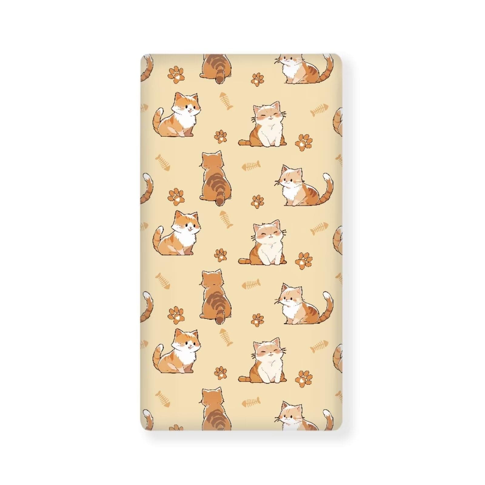 ZOUTAIRONG Cute Cat Paw Changing Pad Cover Breathable Soft Infant Newborn Diaper Table Comfy Cozy Change Mat Sheets Cover Neutral Unisex Changing Table Covers for Boys Girls
