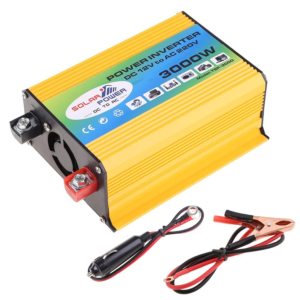 3000W Car Capacity Converter 12V to 110/220V USB for Car Appliances