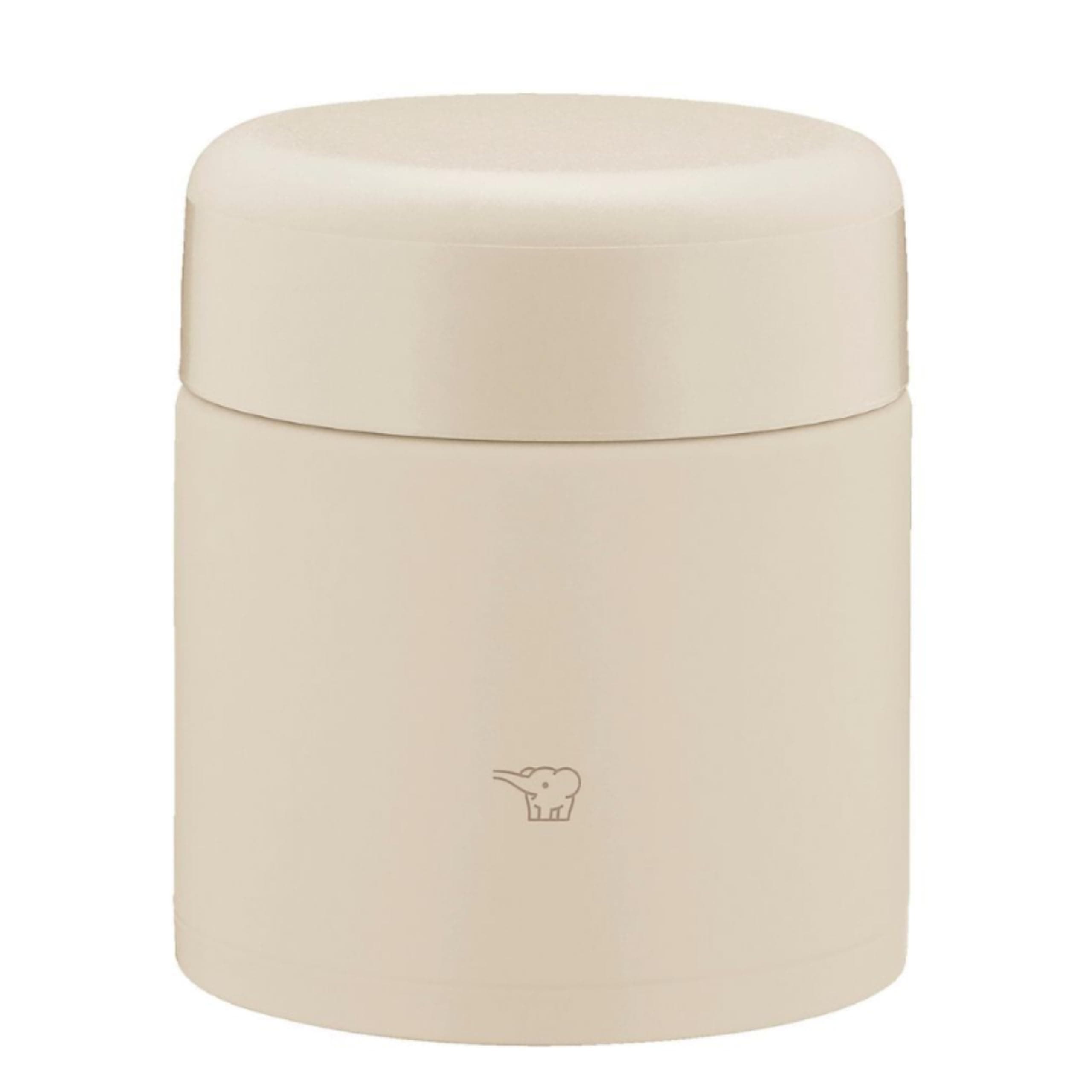 ZOJIRUSHI Zojirushi Mahobin Stainless Steel Thermal Soup Jar, Lunch Jar, Seamless 10.1 fl oz (300 ml), Beige, Integrated Lid and Seal, Easy to Clean, 3 Pieces Only Wash SW-KA30-CM