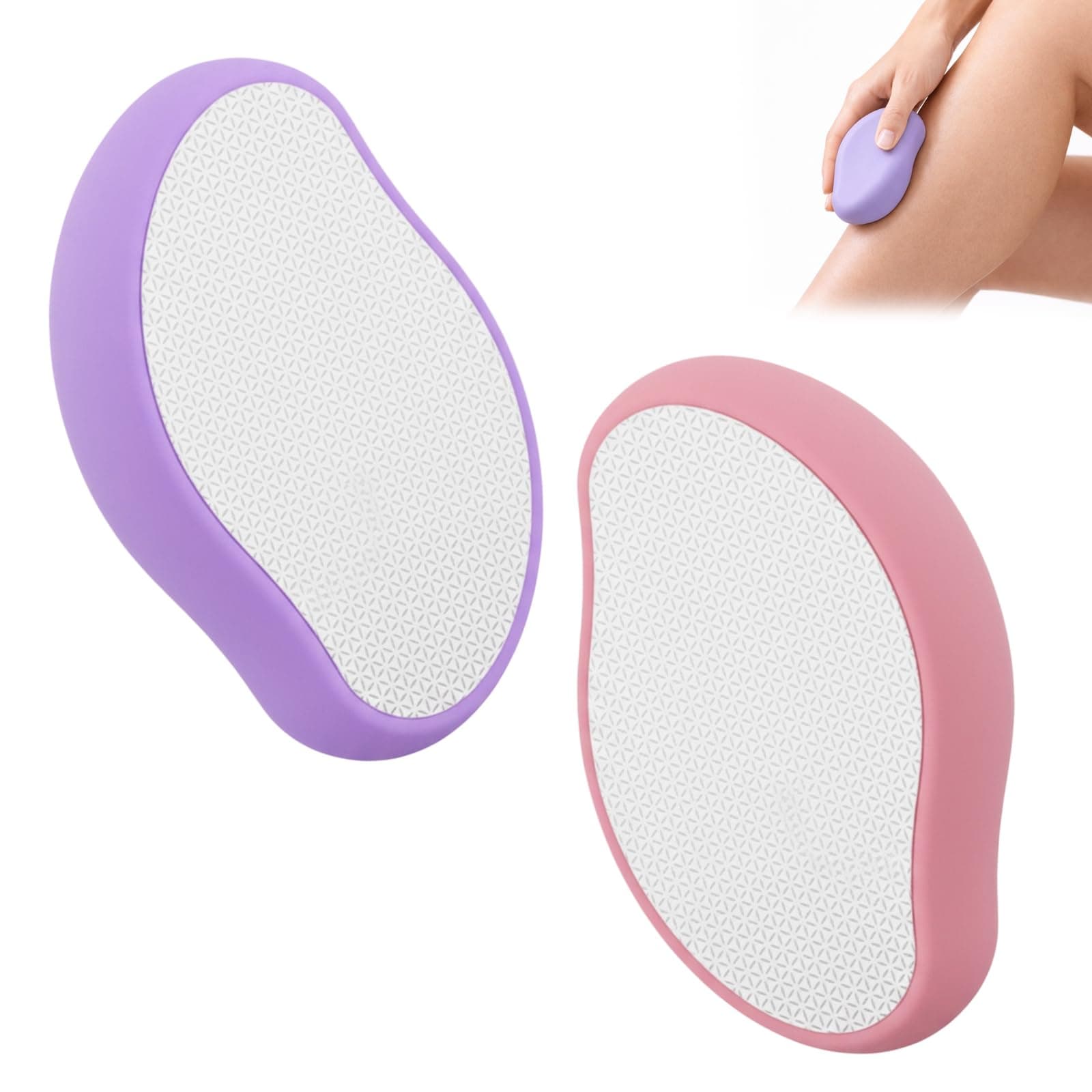 2 Pack Efficient Hair Removal Tool,Hair Eraser, Crystal Hair Remover, Portable Size