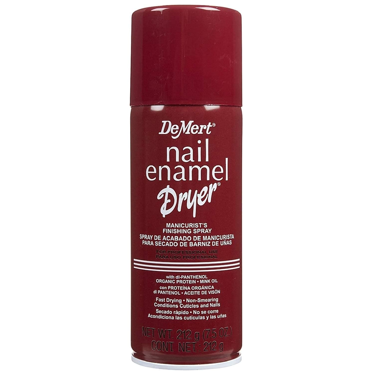 DeMert Enamel Dryer Finishing Spray Fast Dry Aerosol Manicure Polish Setting Mist Professional Care Design for Salon Home Use Non Smearing Lightweight Formula Quick Finish Results Nail Friendly