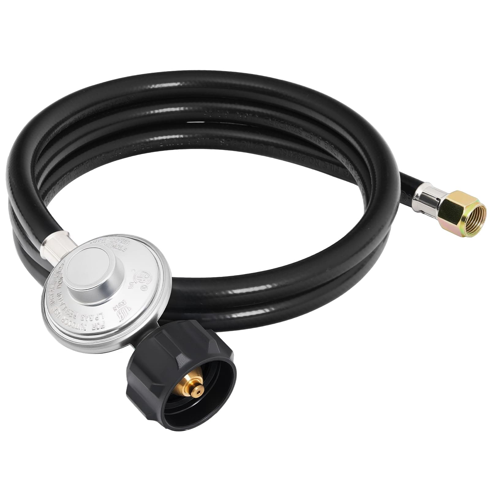 SHINESTAR 5 FT Propane Hose with Regulator, Low Pressure Propane Adapter