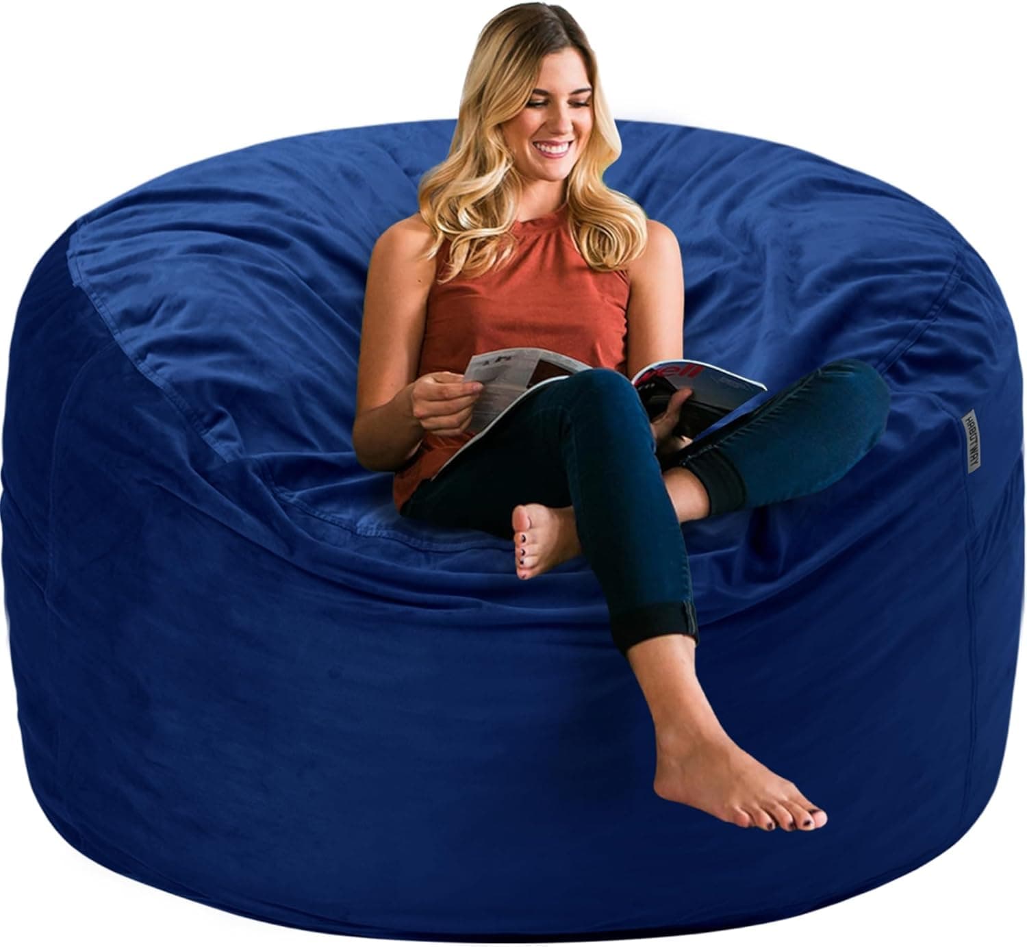 HABUTWAY 3FT Bean Bag Chair for Adults,Beanbag w/Dutch Velvet Cover