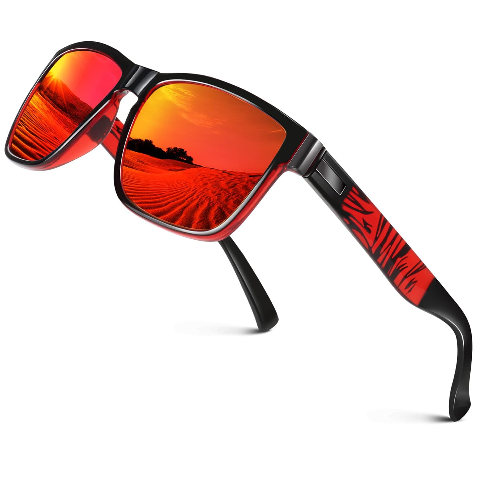 LINVO Polarised Sunglasses Mens Womens Square Shades Sun Glasses UV400