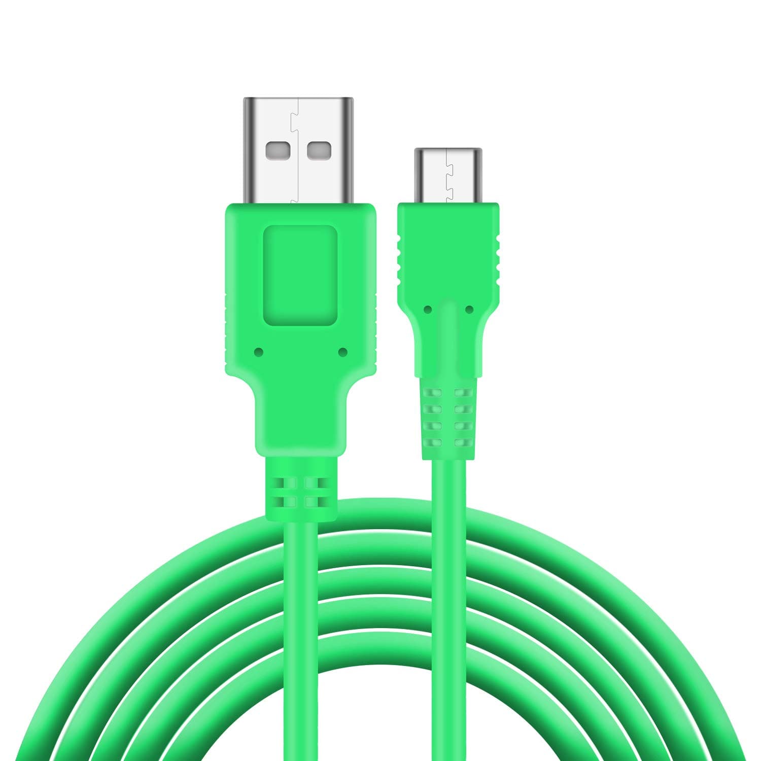 ECHZOVE Charger Compatible with Nintendo Switch, Charging Cable Compatible with Nintendo Switch, Charger Cable Compatible with Nintendo Switch Pro Controllers - Green (4.92ft)